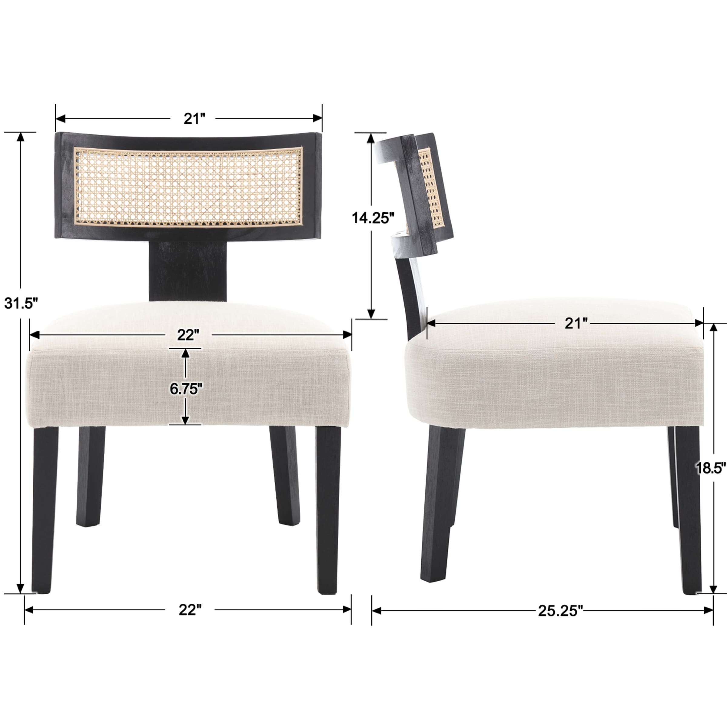Kmax Wood Accent Chair 1 PCS - 3921AC