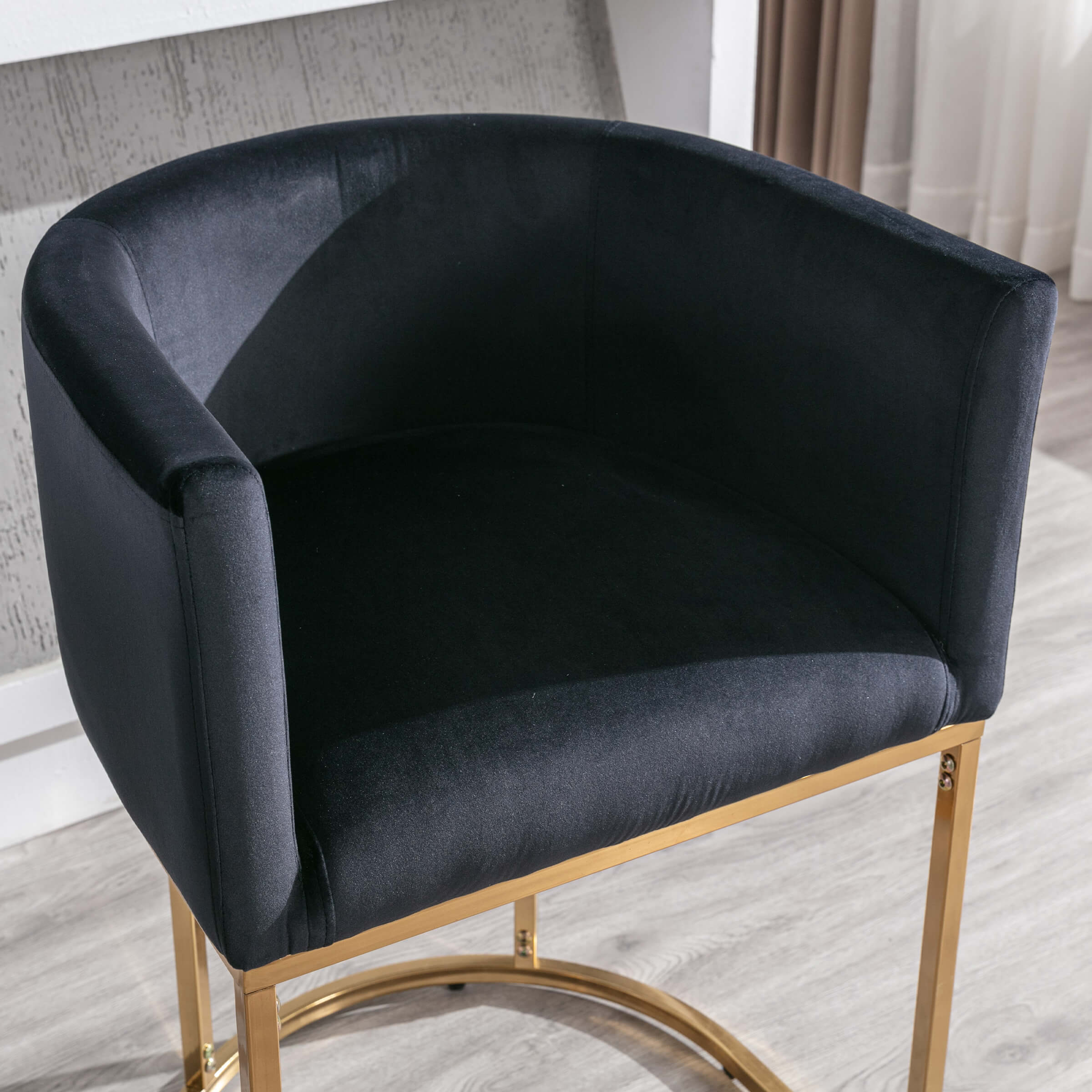 Navy chair close-up