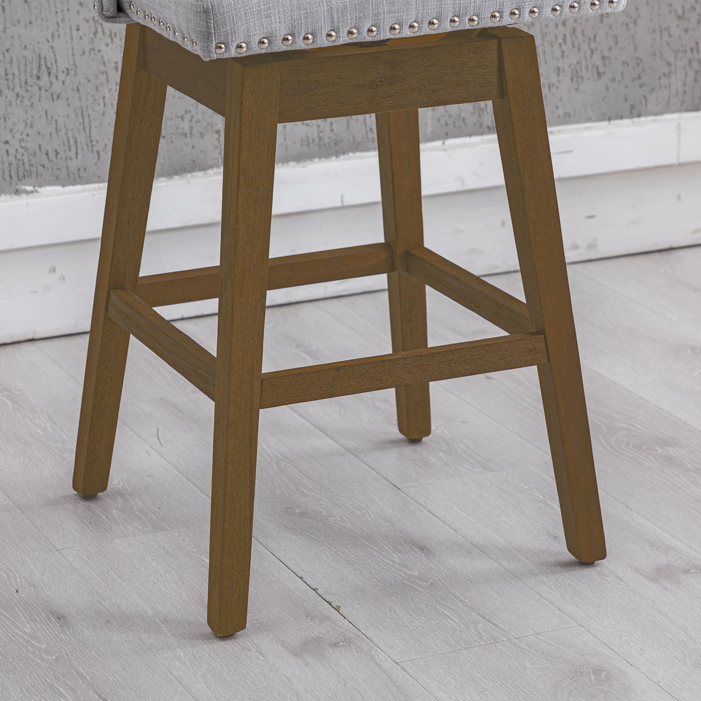 Kmax 27.5"H Mid-Century Counter Swivel Bar Stools - 6017