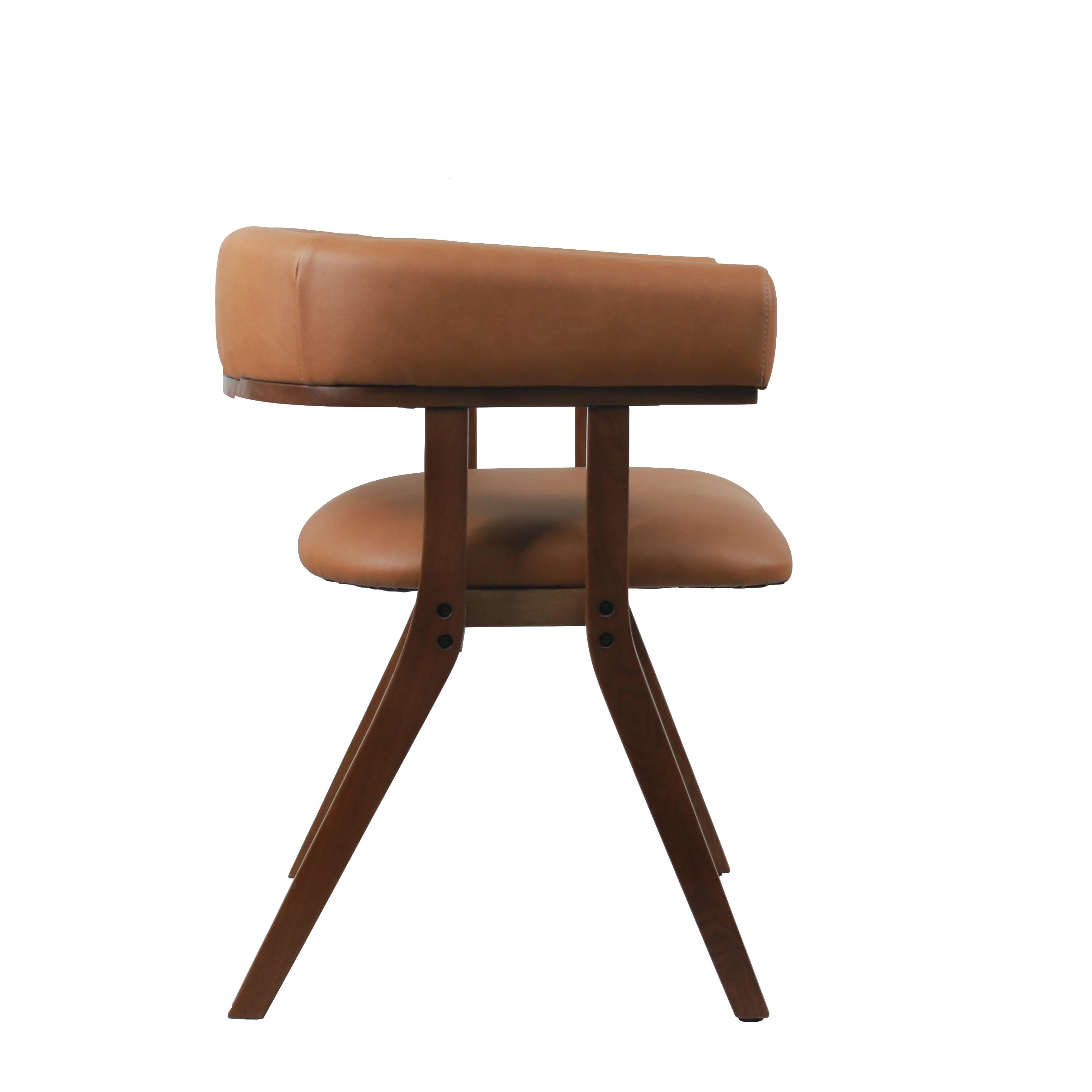 Modern Upholstered Dining Chairs Set of 2 with Solid Ash Wood Legs