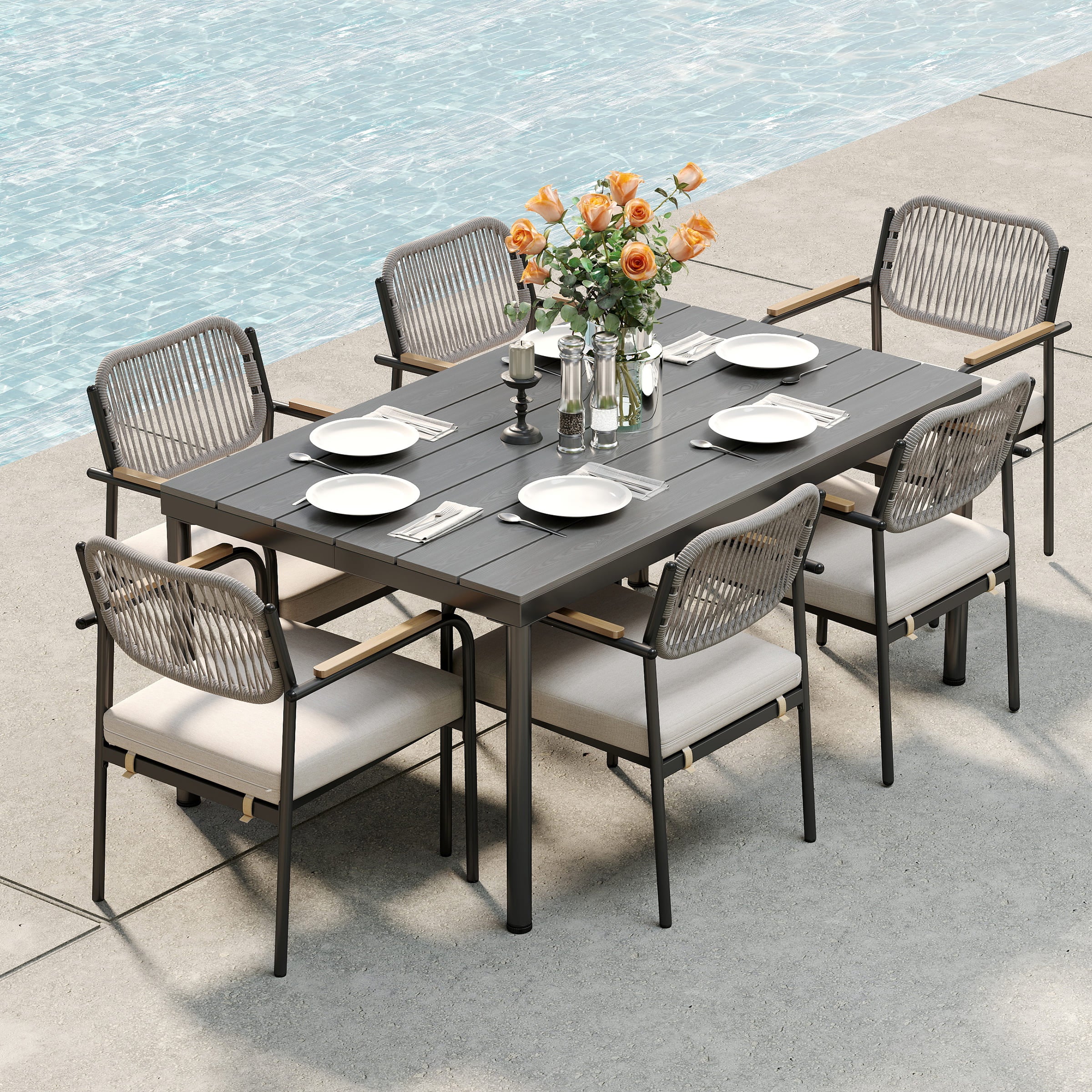 CIMOTA Outdoor Rectangle Garden Dining Table - XXX37DT
