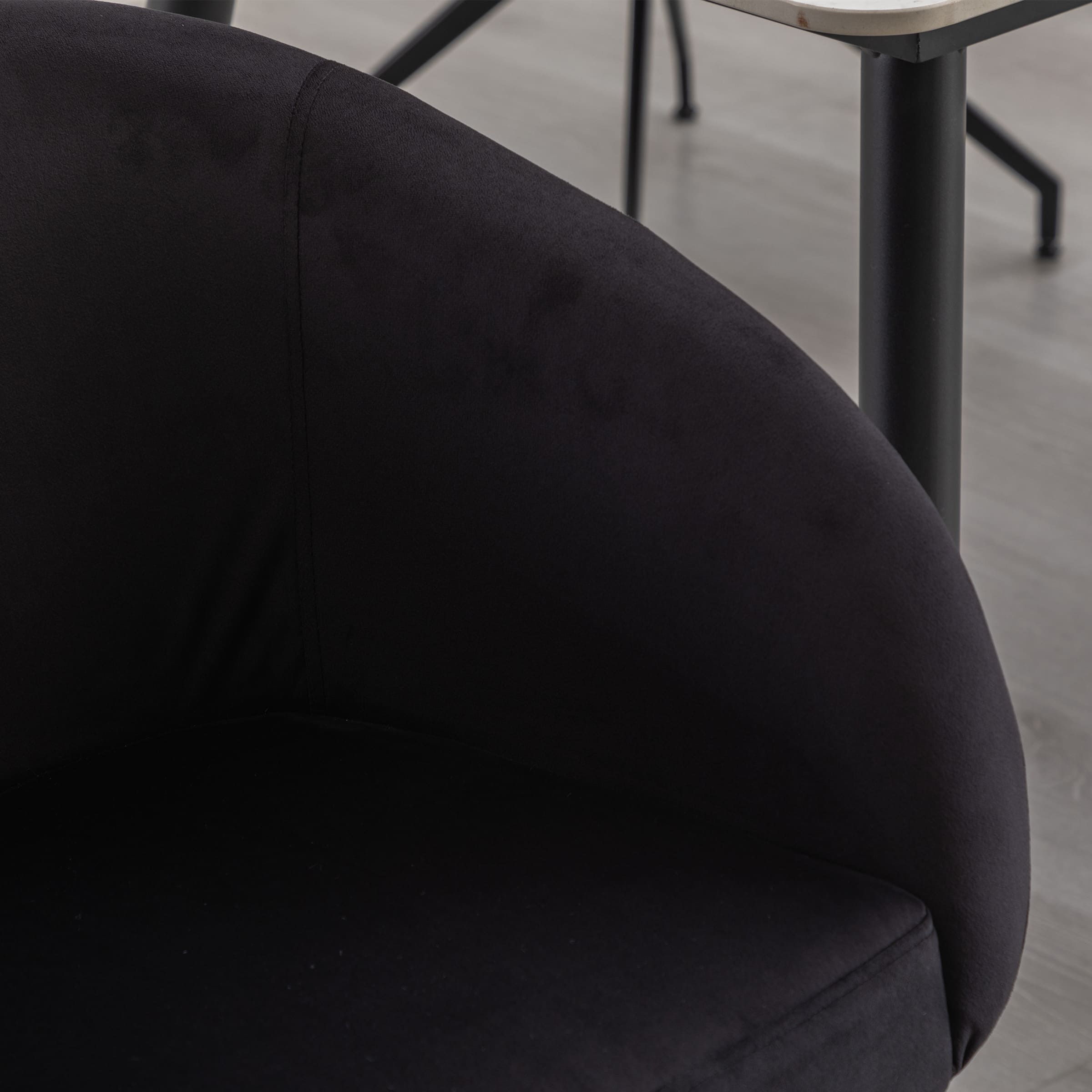ROCITY 20" Swivel Black Boucle Chair 1 PCS - 3094DC