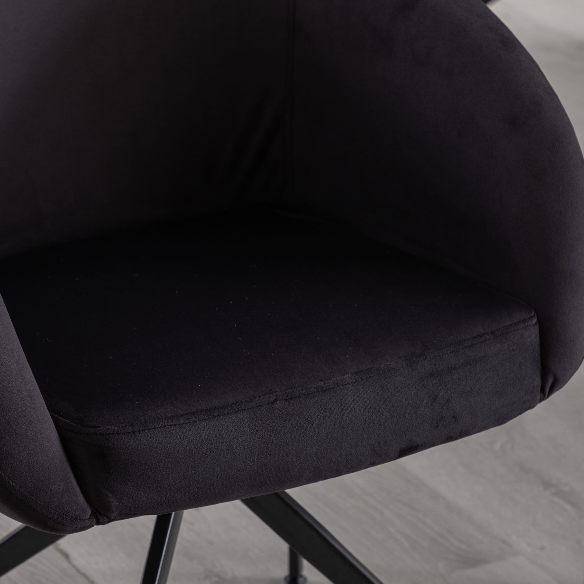 ROCITY 20" Swivel Black Boucle Chair 1 PCS - 3094DC
