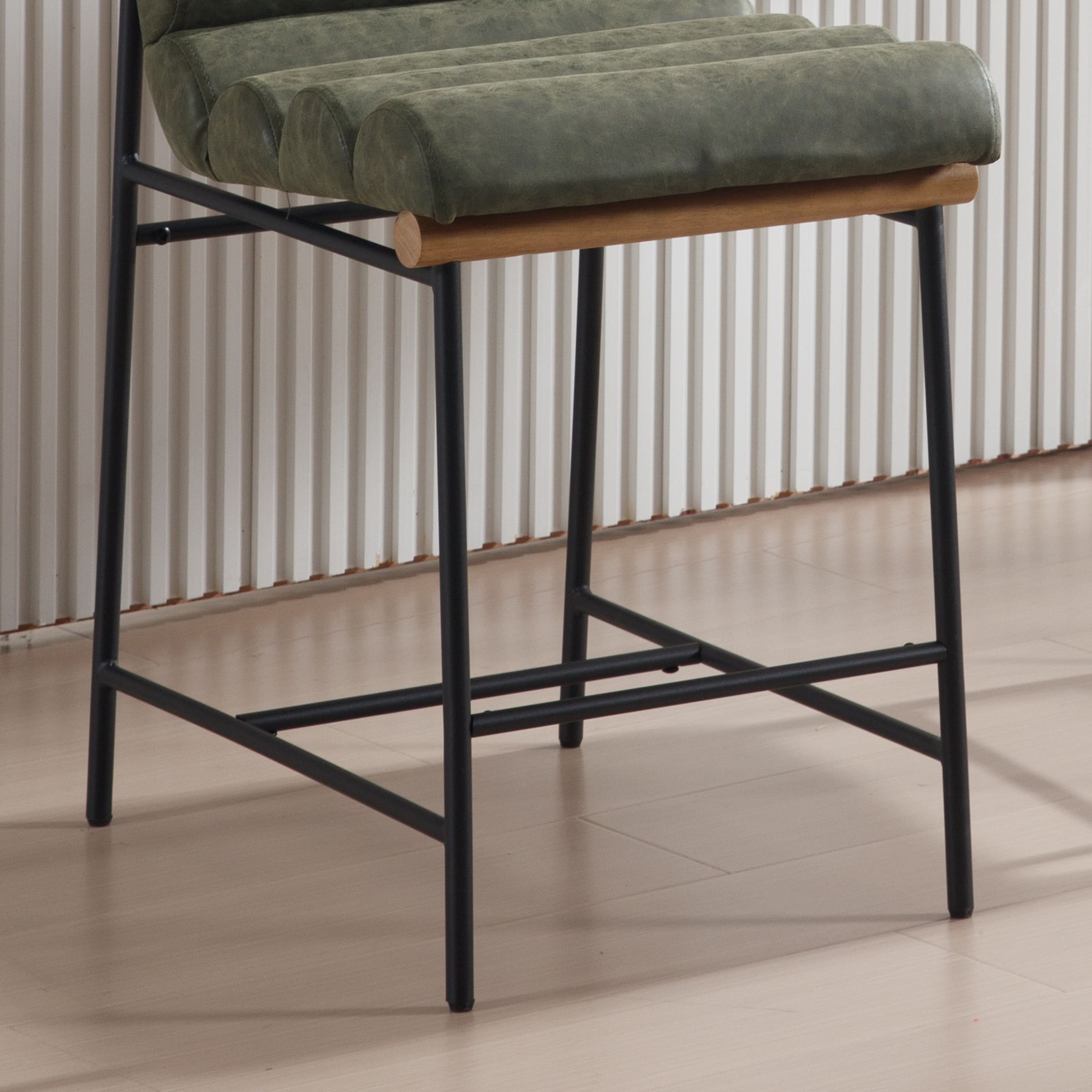 Front legs and footrest of stool