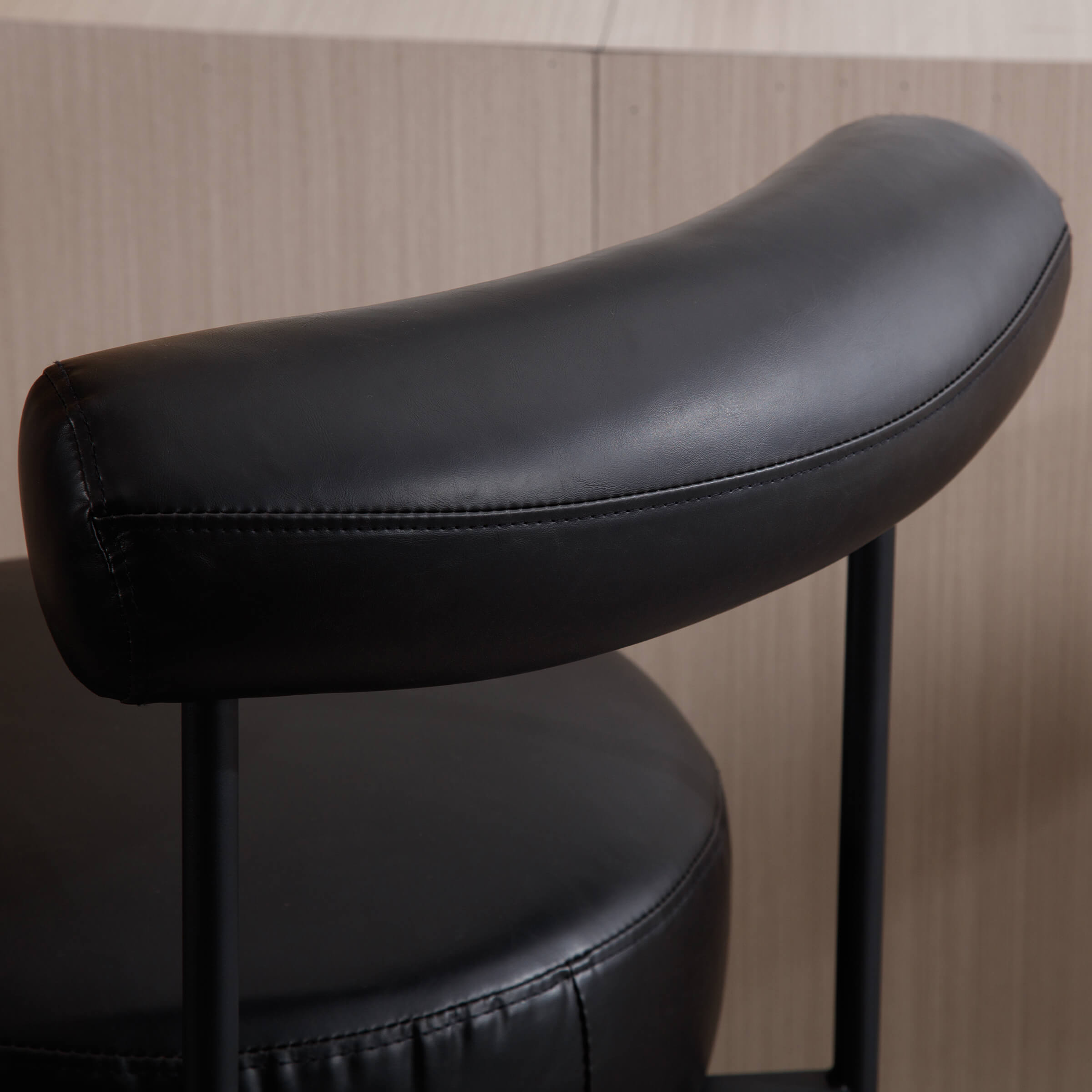 ROCITY 26"H Curved Open Back Counter Stools Set of 2 - 11002CS
