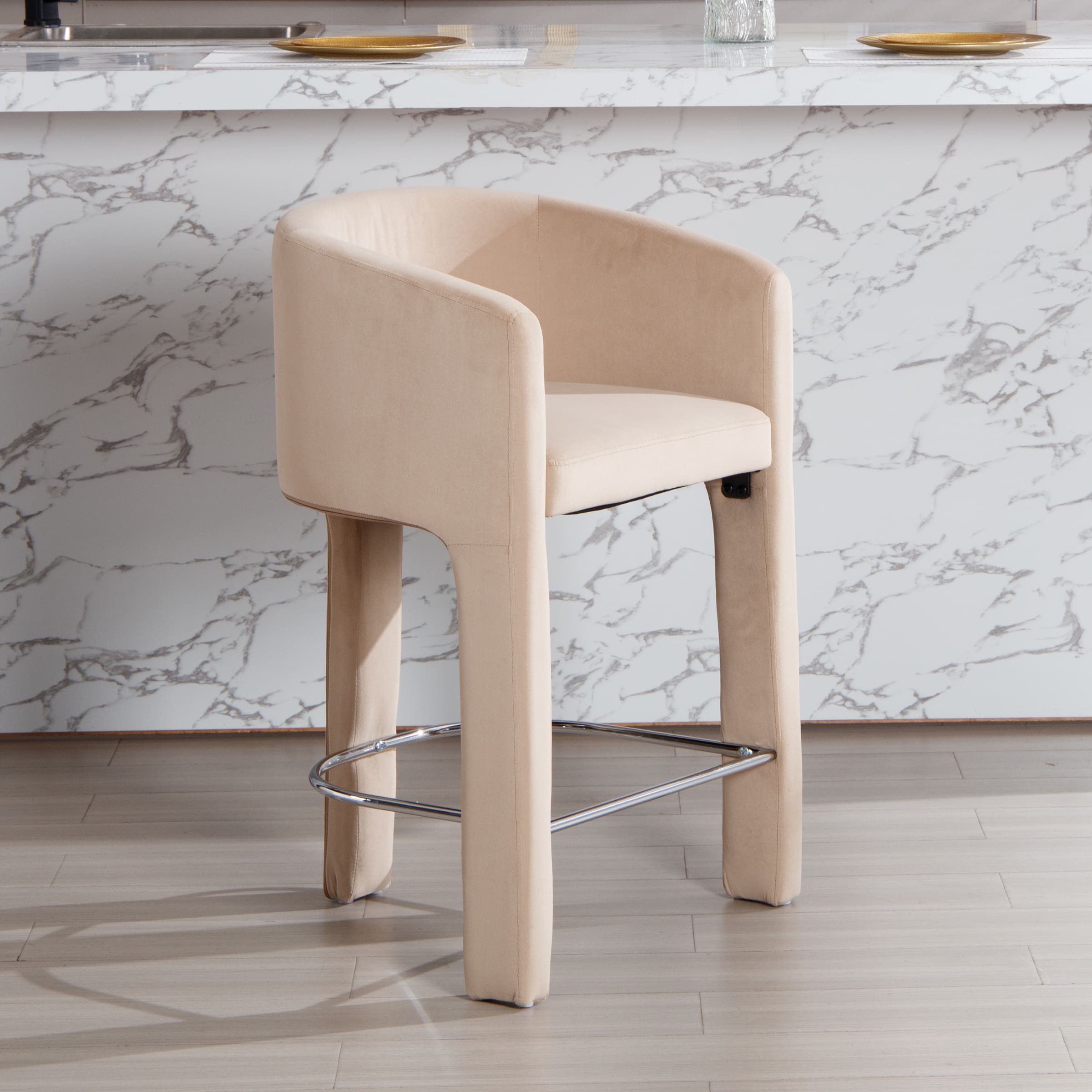 ROCITY 26'' Barrel Counter Stools 1 PCS - 55012CS