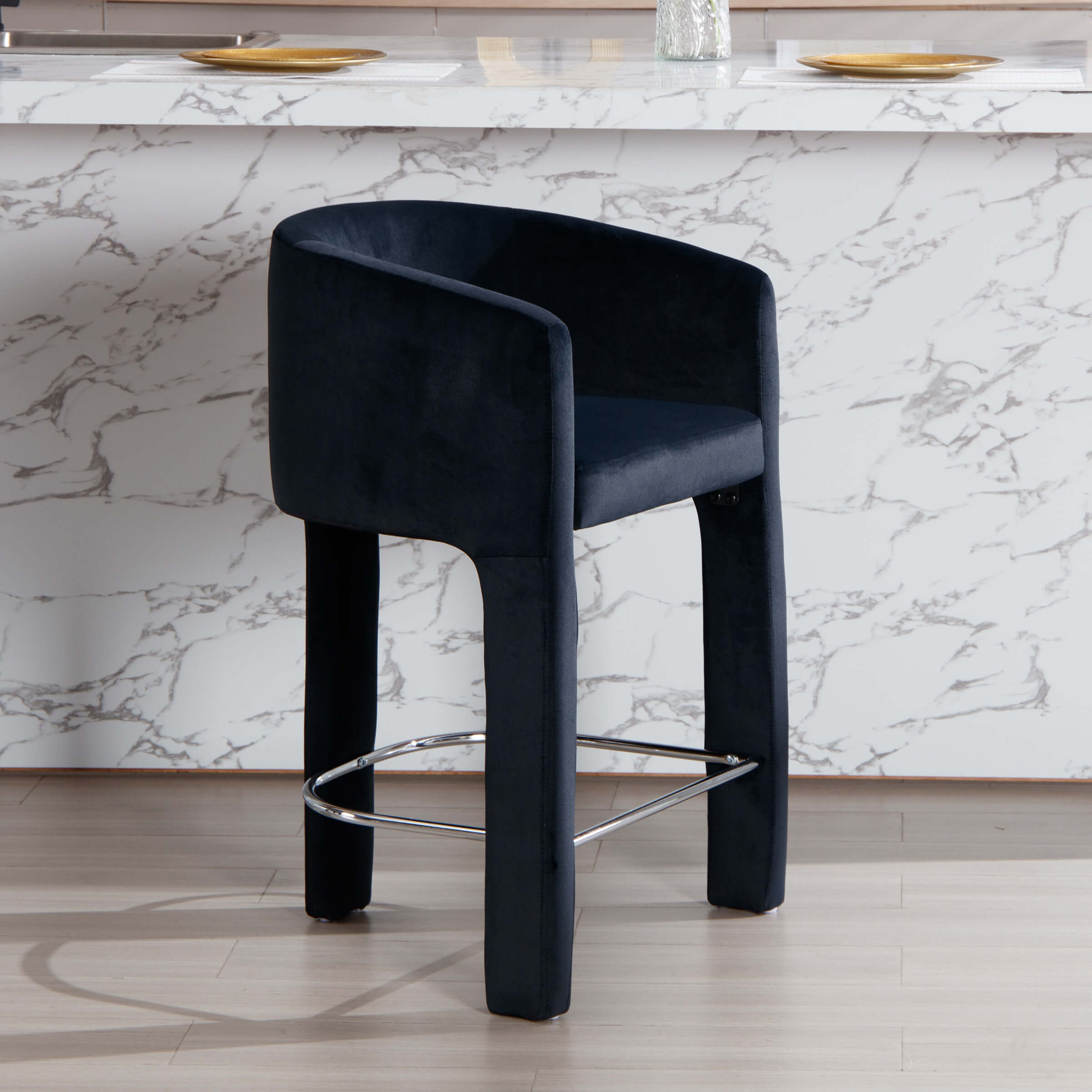 ROCITY 26'' Barrel Counter Stools 1 PCS - 55012CS