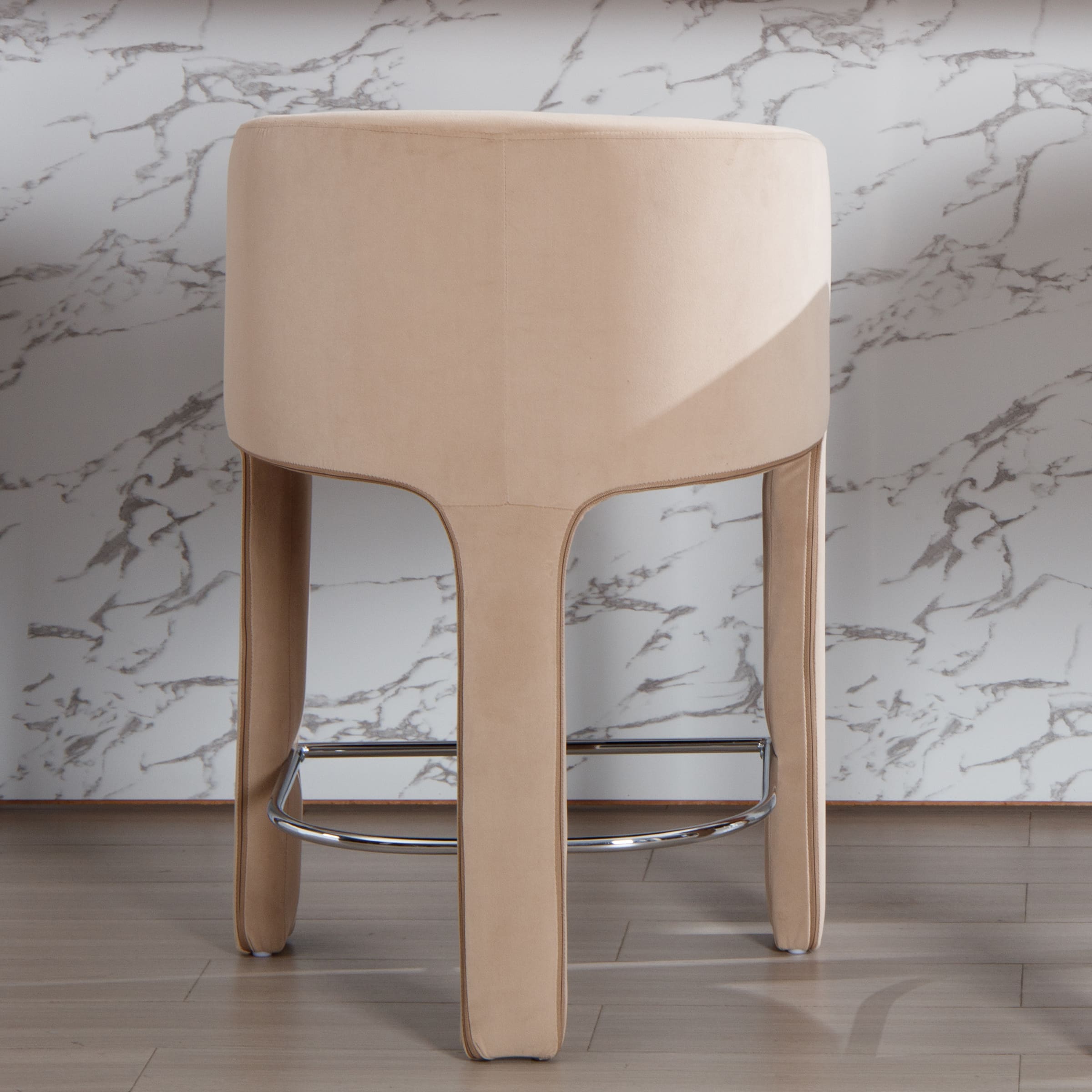 ROCITY 26'' Barrel Counter Stools 1 PCS - 55012CS