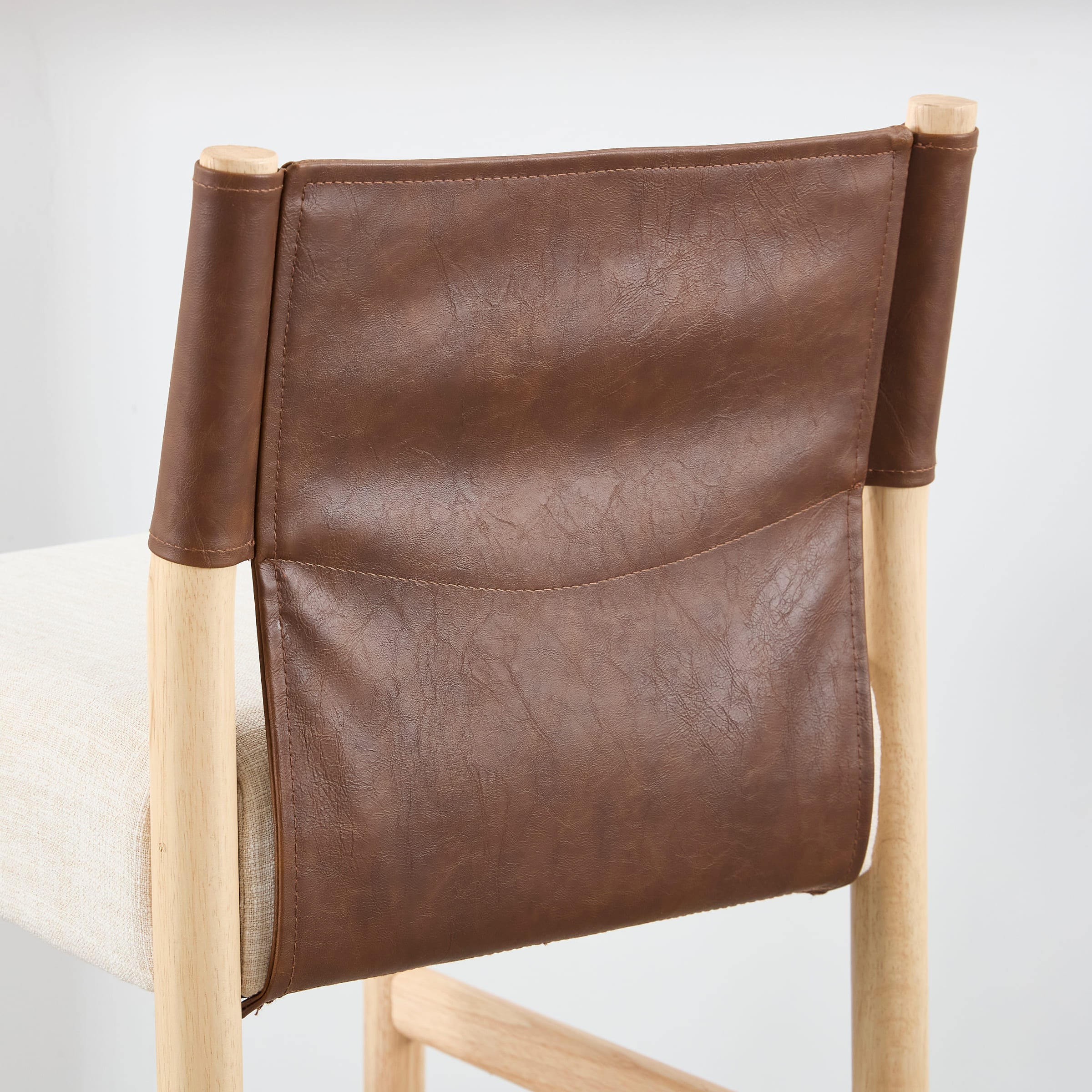 ROCITY 26"H Leather Back Counter Stools Set of 2- 5821CS