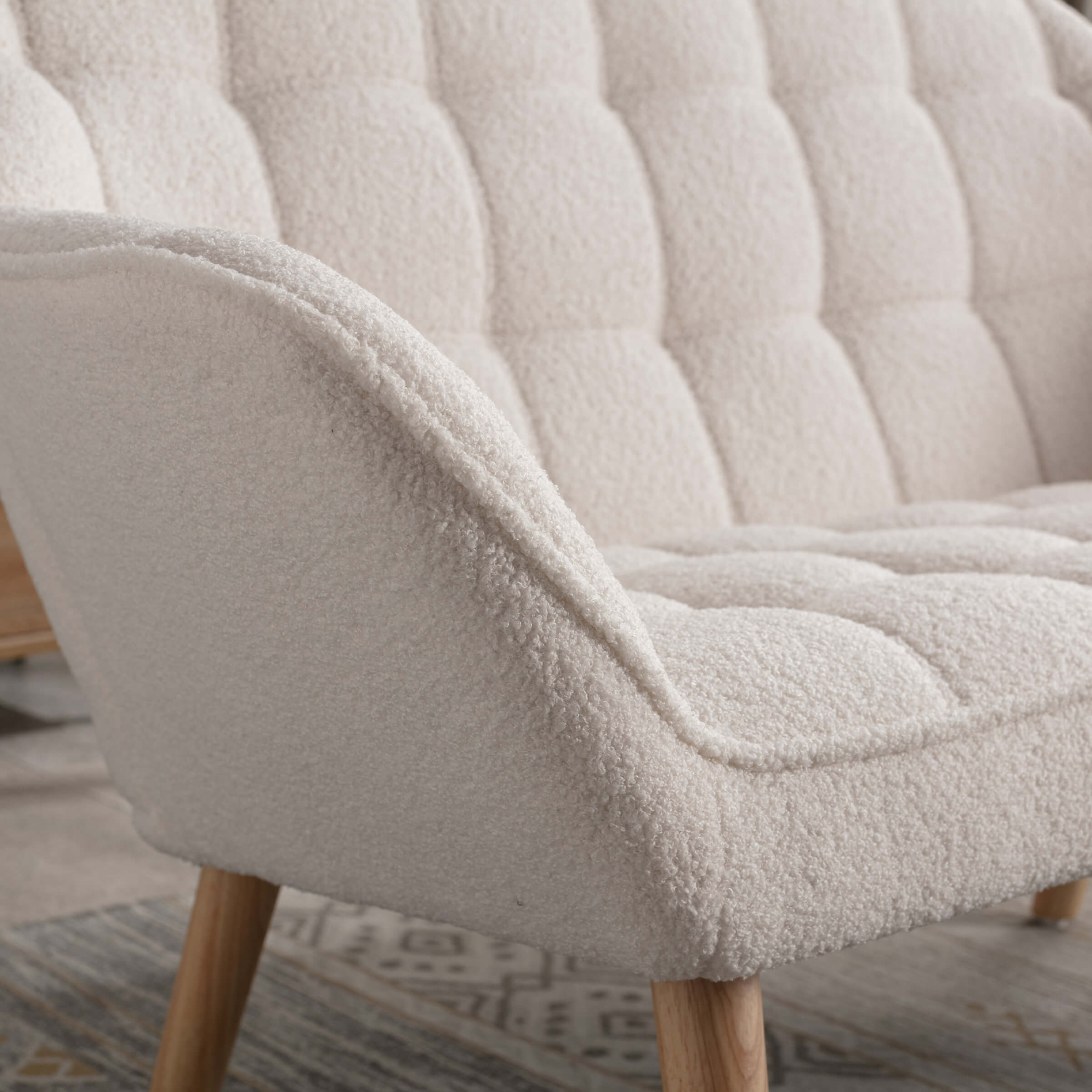 ROCITY 48"W Modern Small Loveseat Sofa - 8904AC