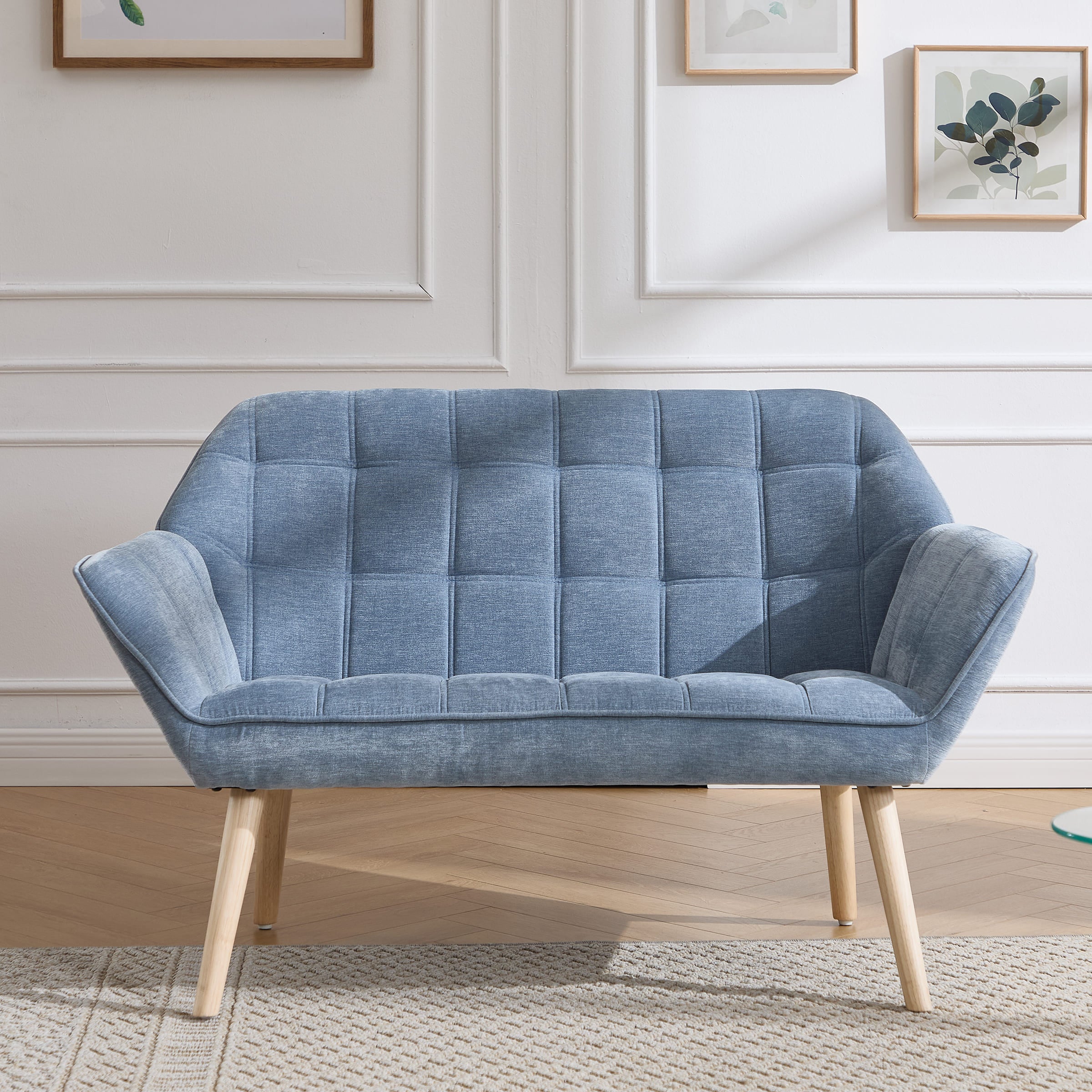 ROCITY 48"W Modern Small Loveseat Sofa - 8904AC