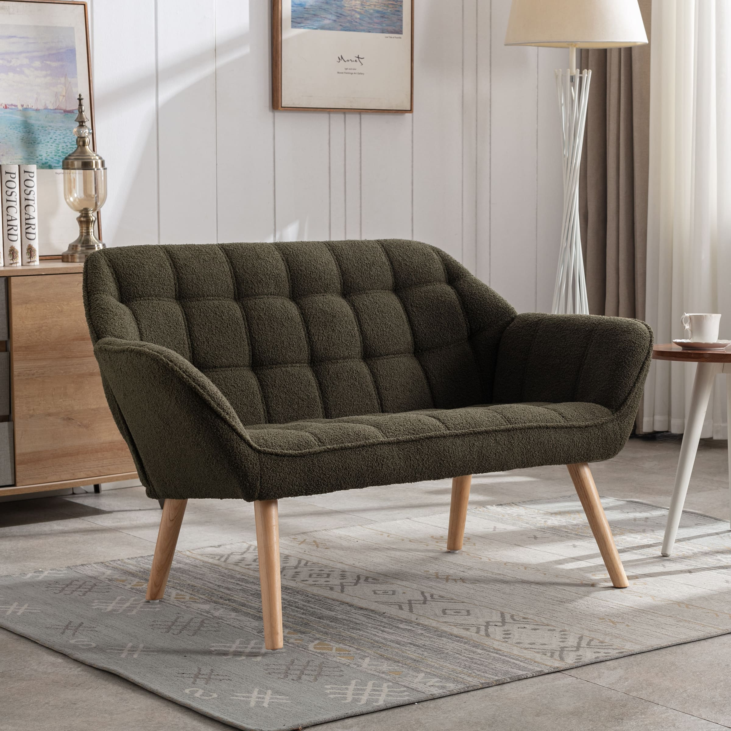 ROCITY 48"W Modern Small Loveseat Sofa - 8904AC