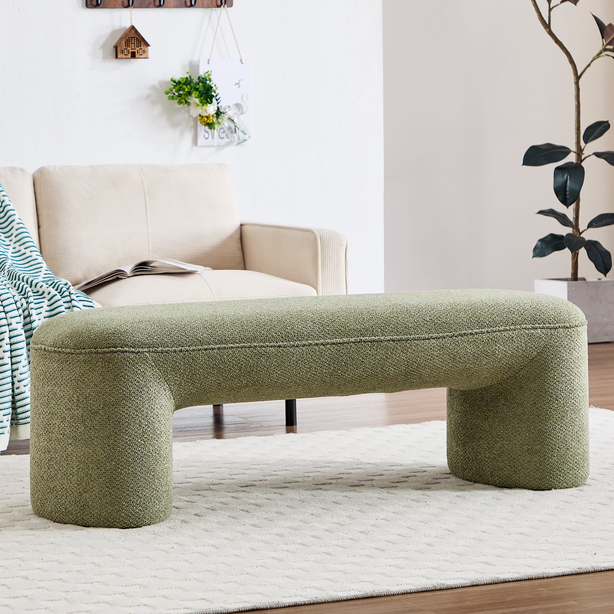 ROCITY 53 Bedroom Bench with 2 Small Stools - 2653BH