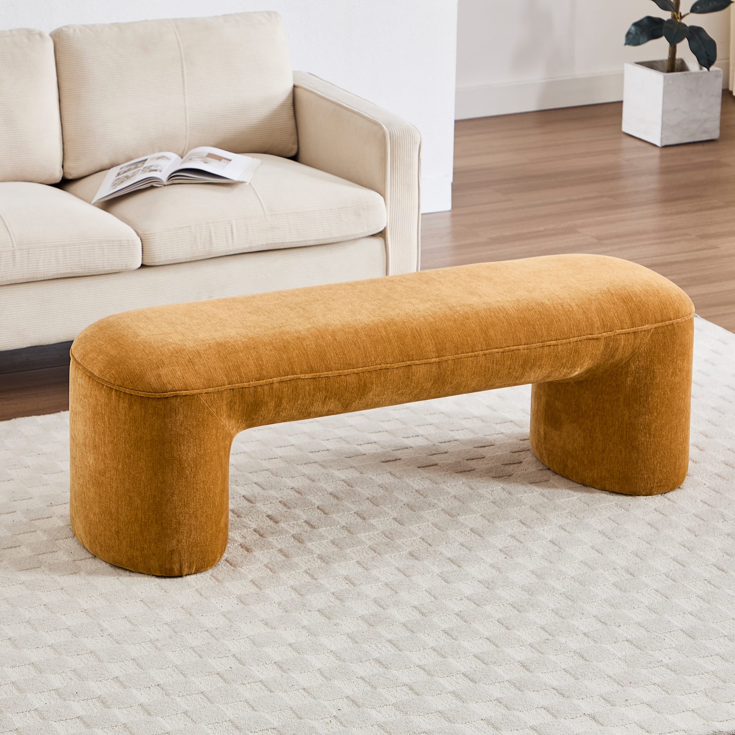 ROCITY 53 Bedroom Bench with 2 Small Stools - 2653BH