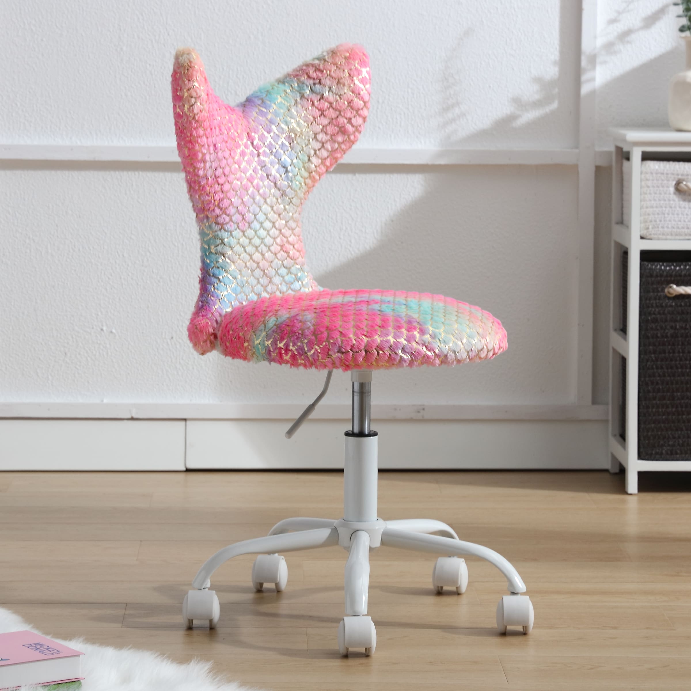 ROCITY Adjustable Swivel Mermaid Back Kids Desk Chair 1 PCS - 1722KC