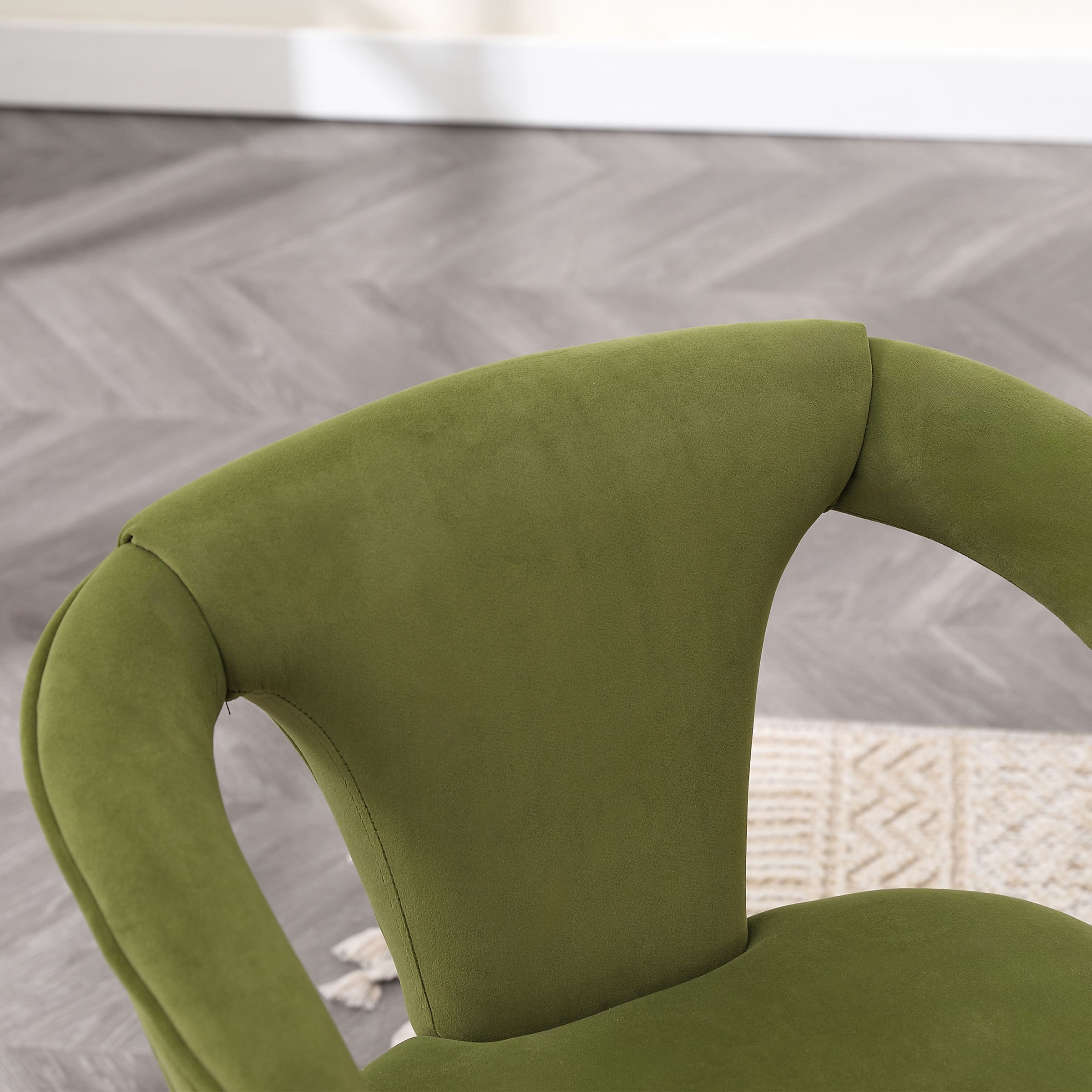 ROCITY Curved Back  Dining Room Chairs Set of 2 - 10030DC