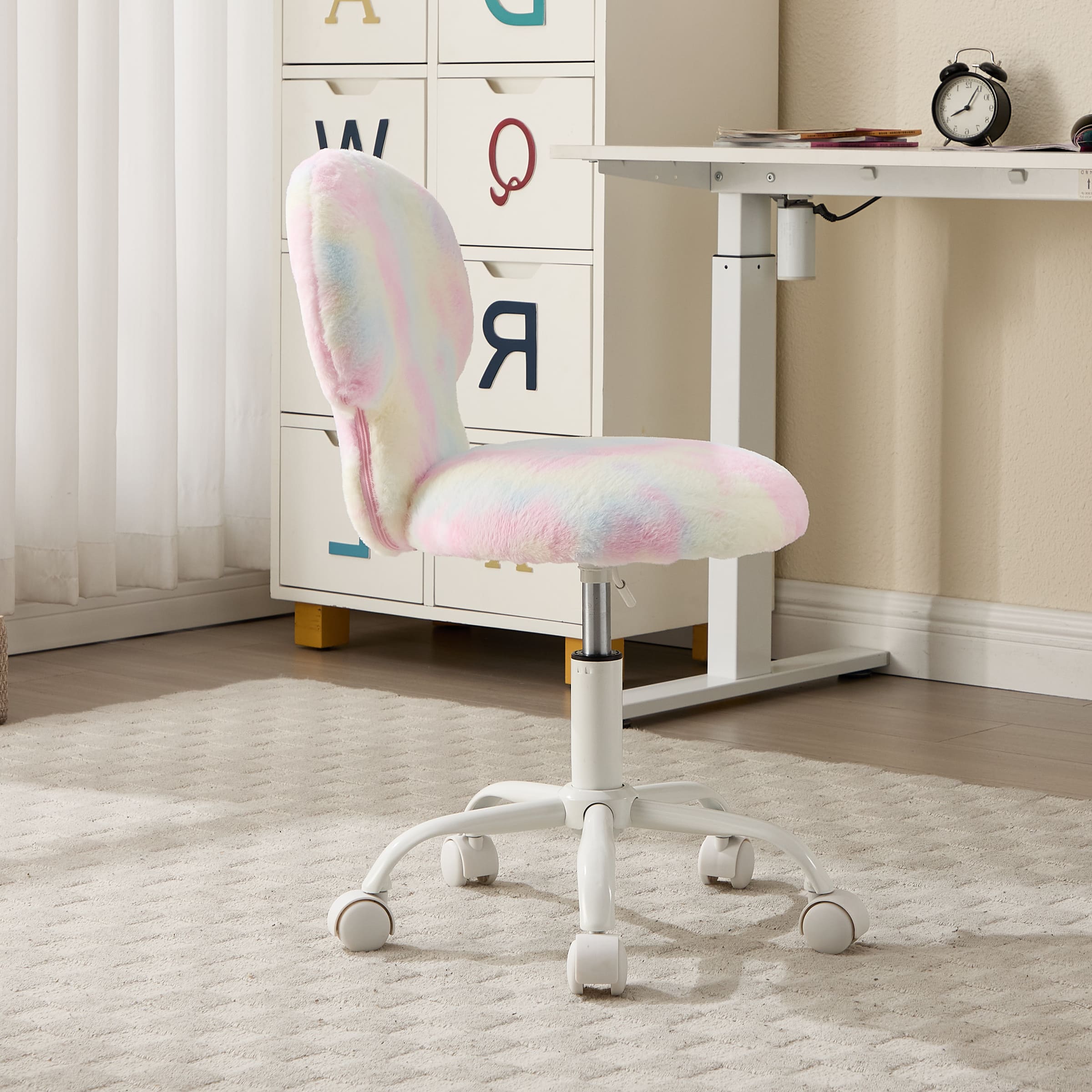 ROCITY Cute Mushroom Ear Backrest Kids Desk Chairs - 4009KC