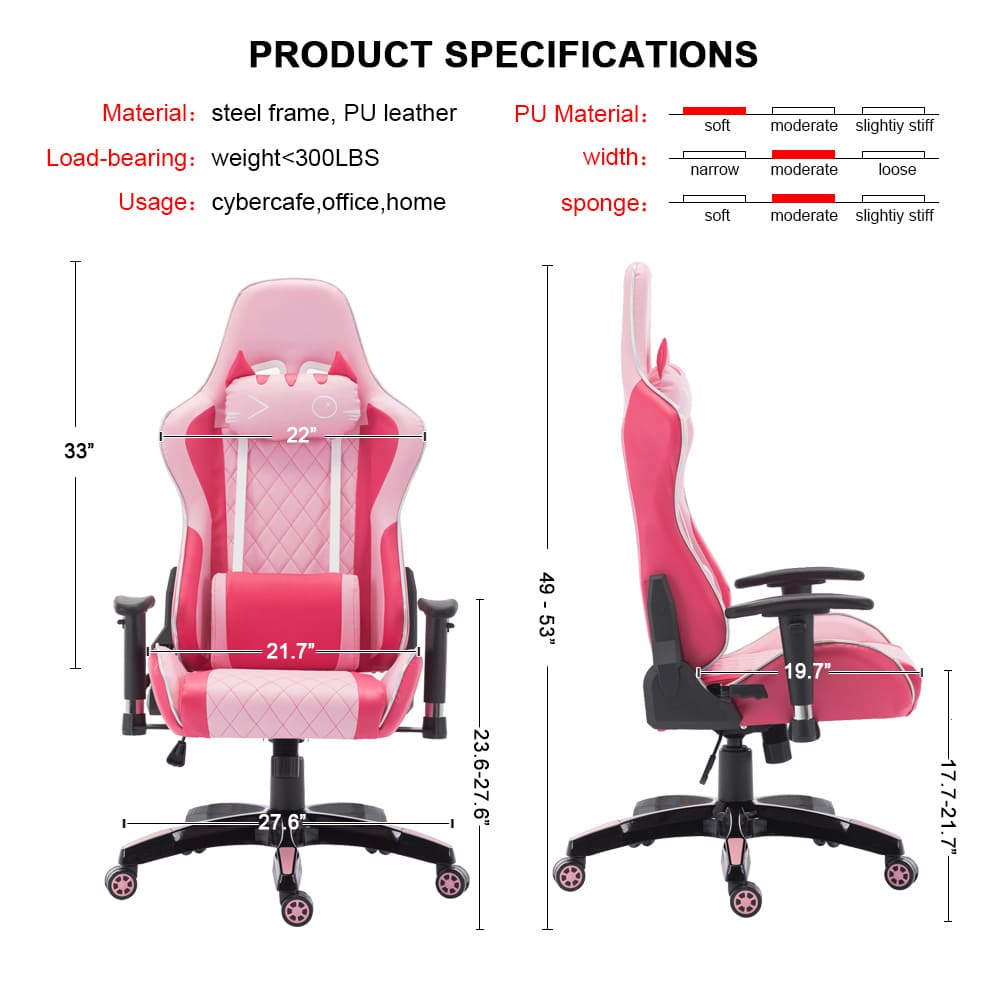 ROCITY Reclining PC Gaming Chair 1 PCS - X148OC