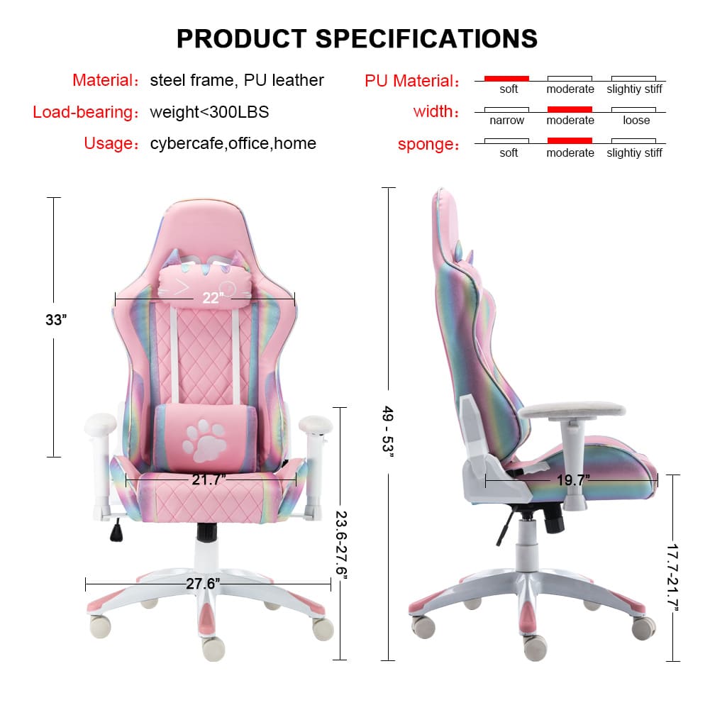 ROCITY Reclining PC Gaming Chair 1 PCS - X148OC