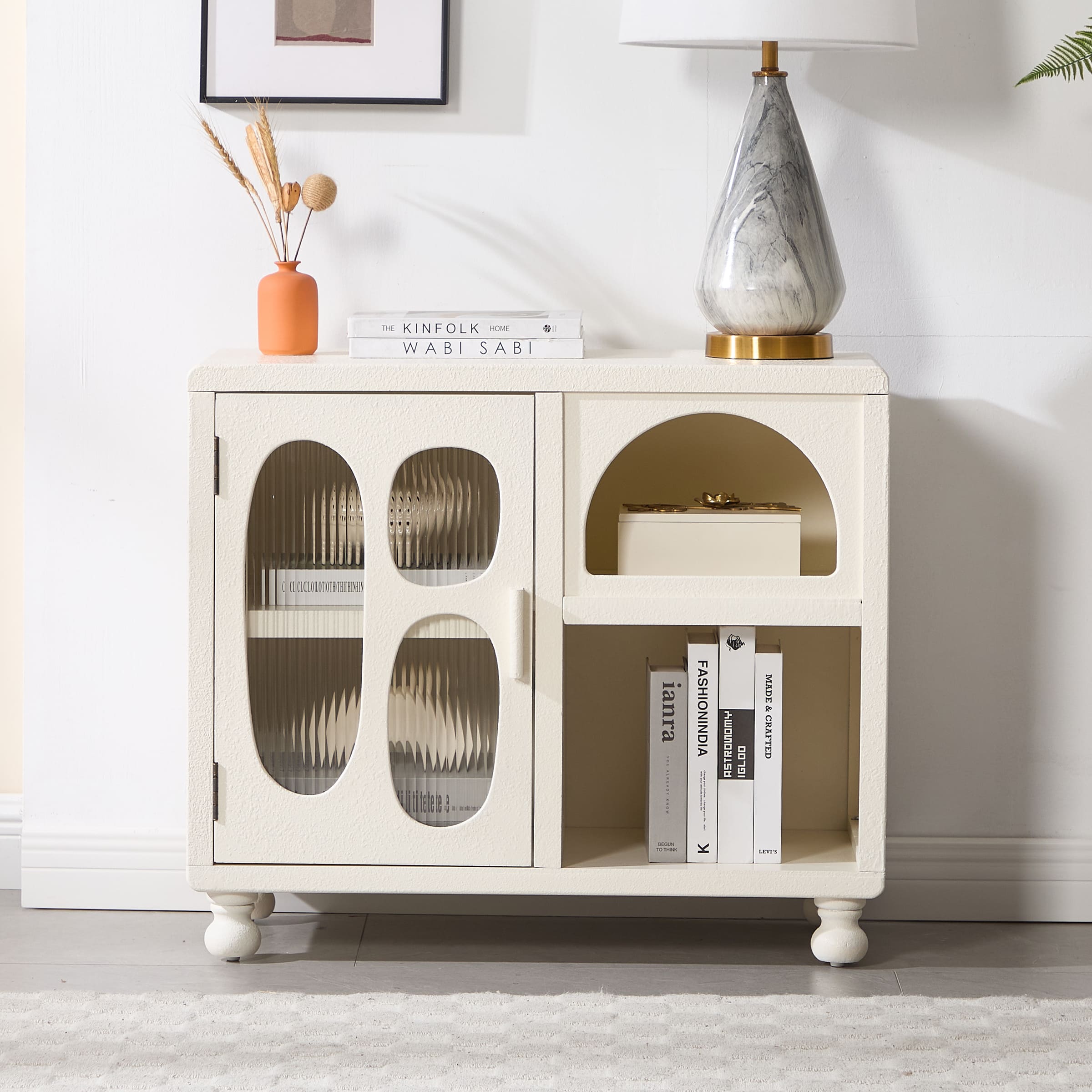 ROCITY Hollow Display Cabinet with Irregular Door - 41538&41539CB