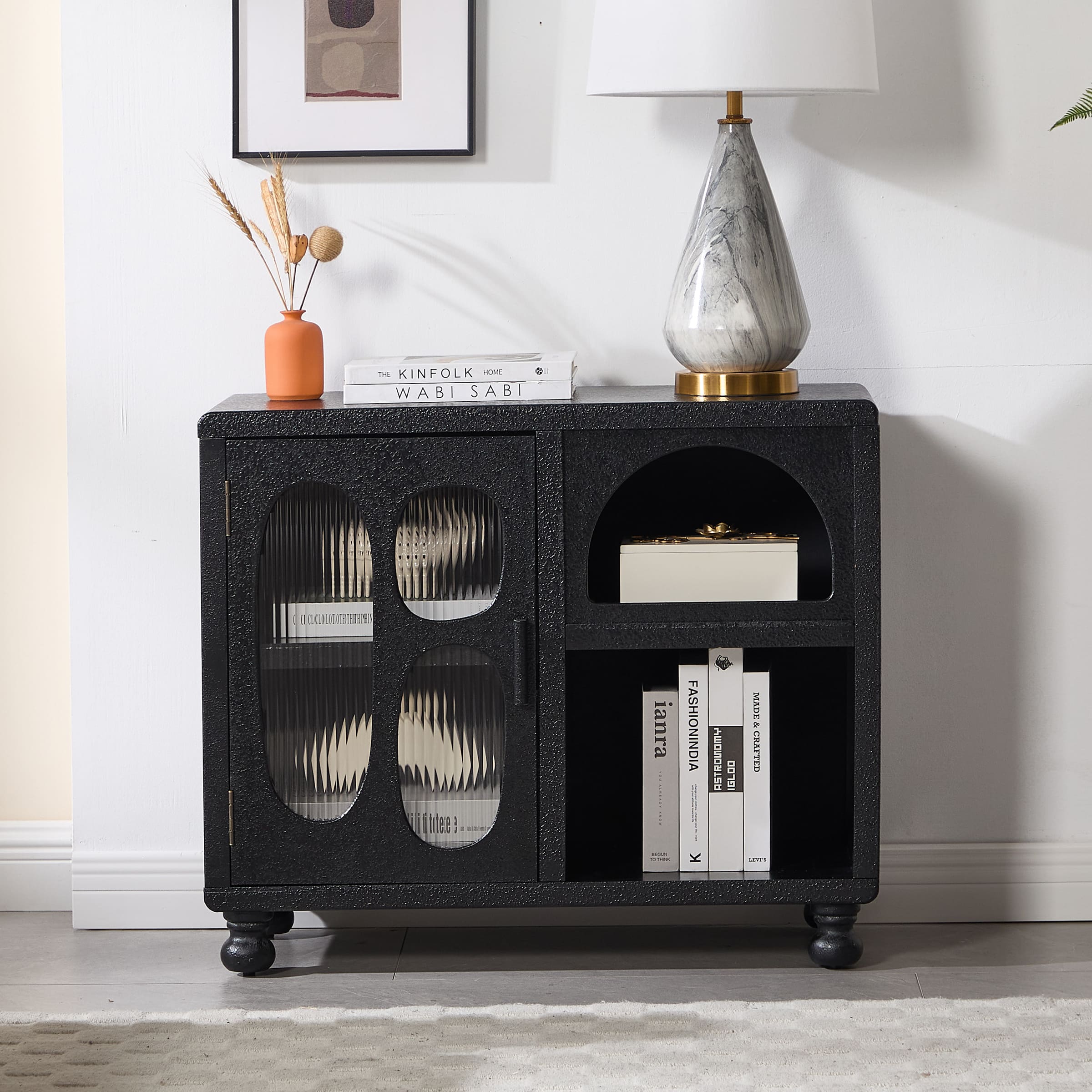 ROCITY Hollow Display Cabinet with Irregular Door - 41538&41539CB