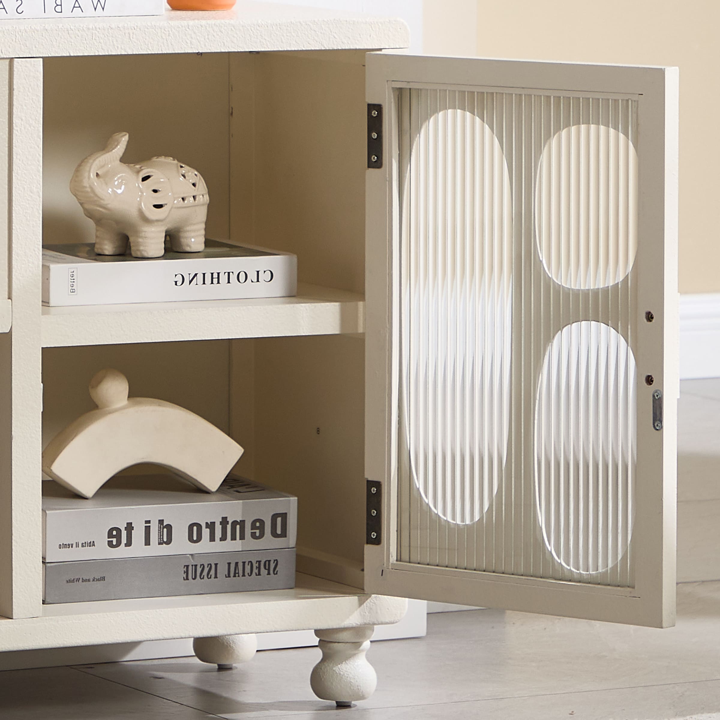 Hollow Display Cabinet with Irregular Door - 41538&41539CB