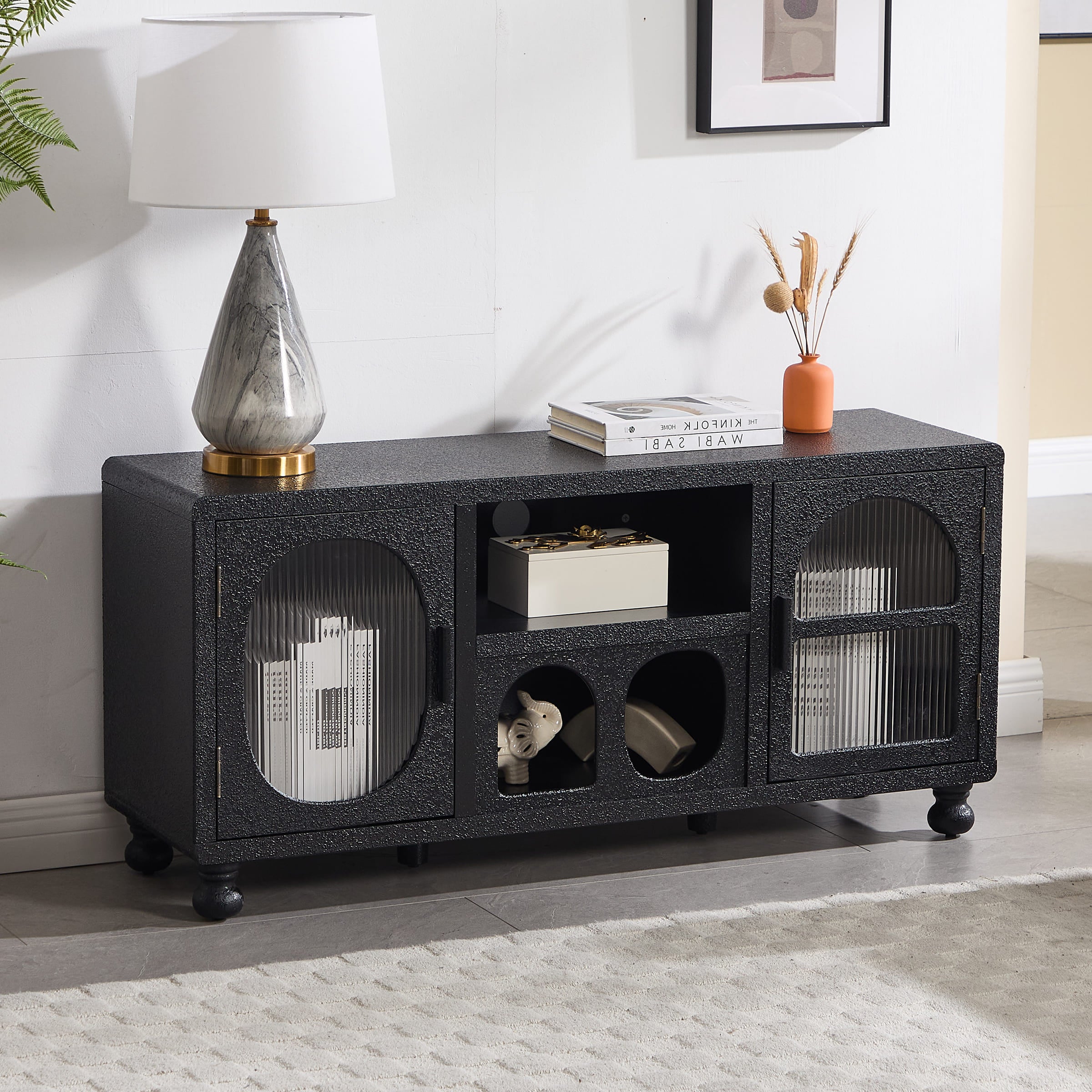 ROCITY Hollow Display Cabinet with Irregular Door - 41538&41539CB
