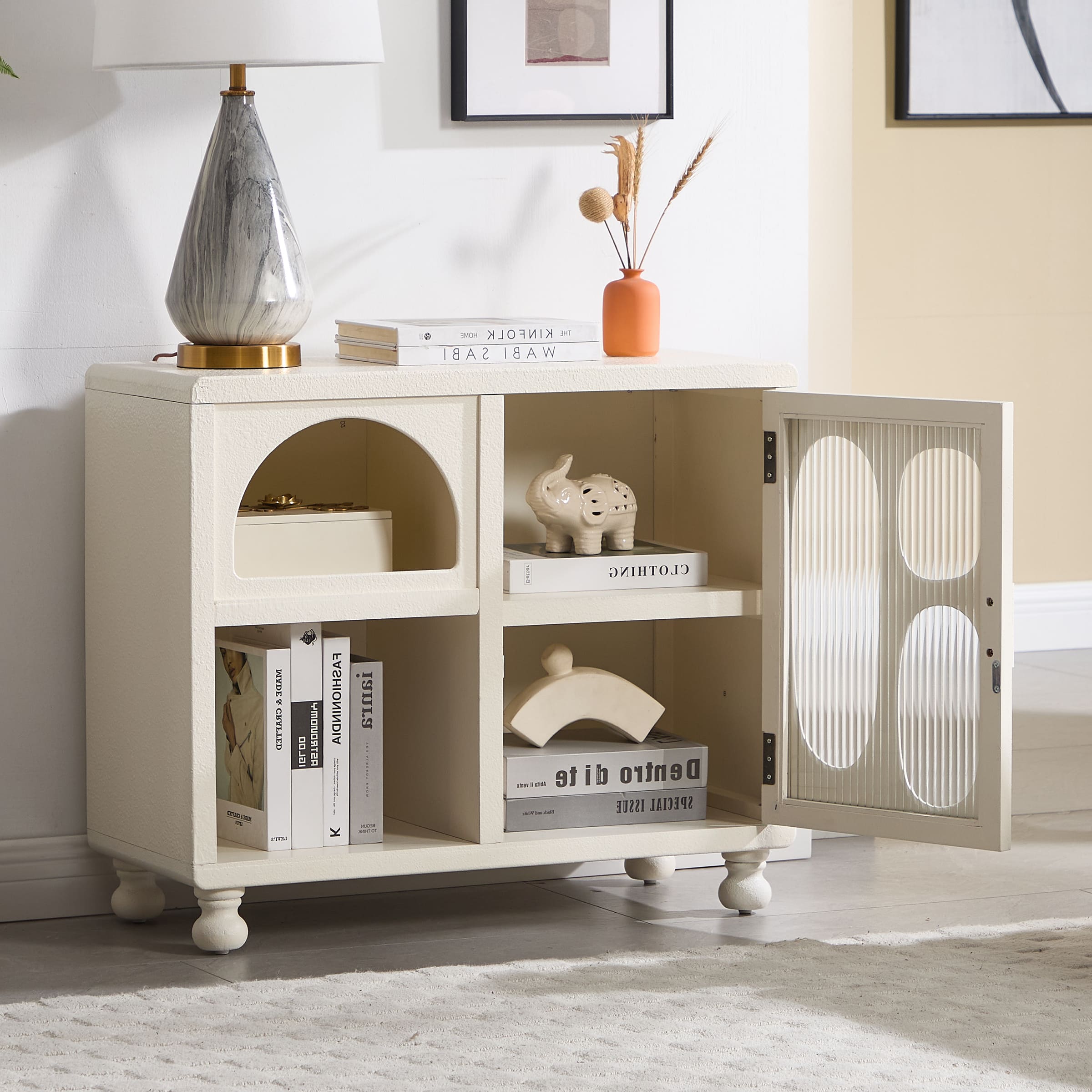 ROCITY Hollow Display Cabinet with Irregular Door - 41538&41539CB