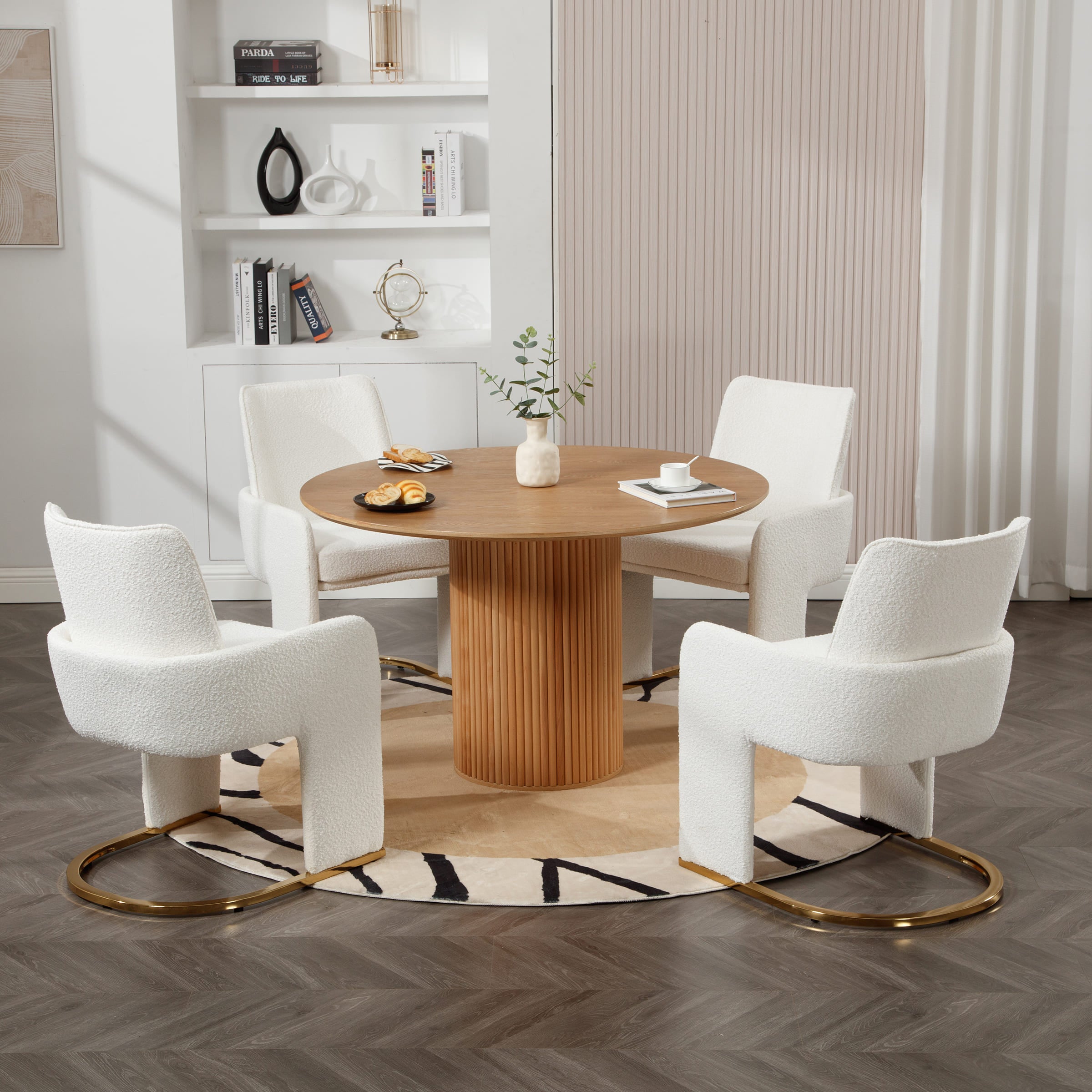 ROCITY Metal Base Dining Chairs 1 PCS - 5363DC