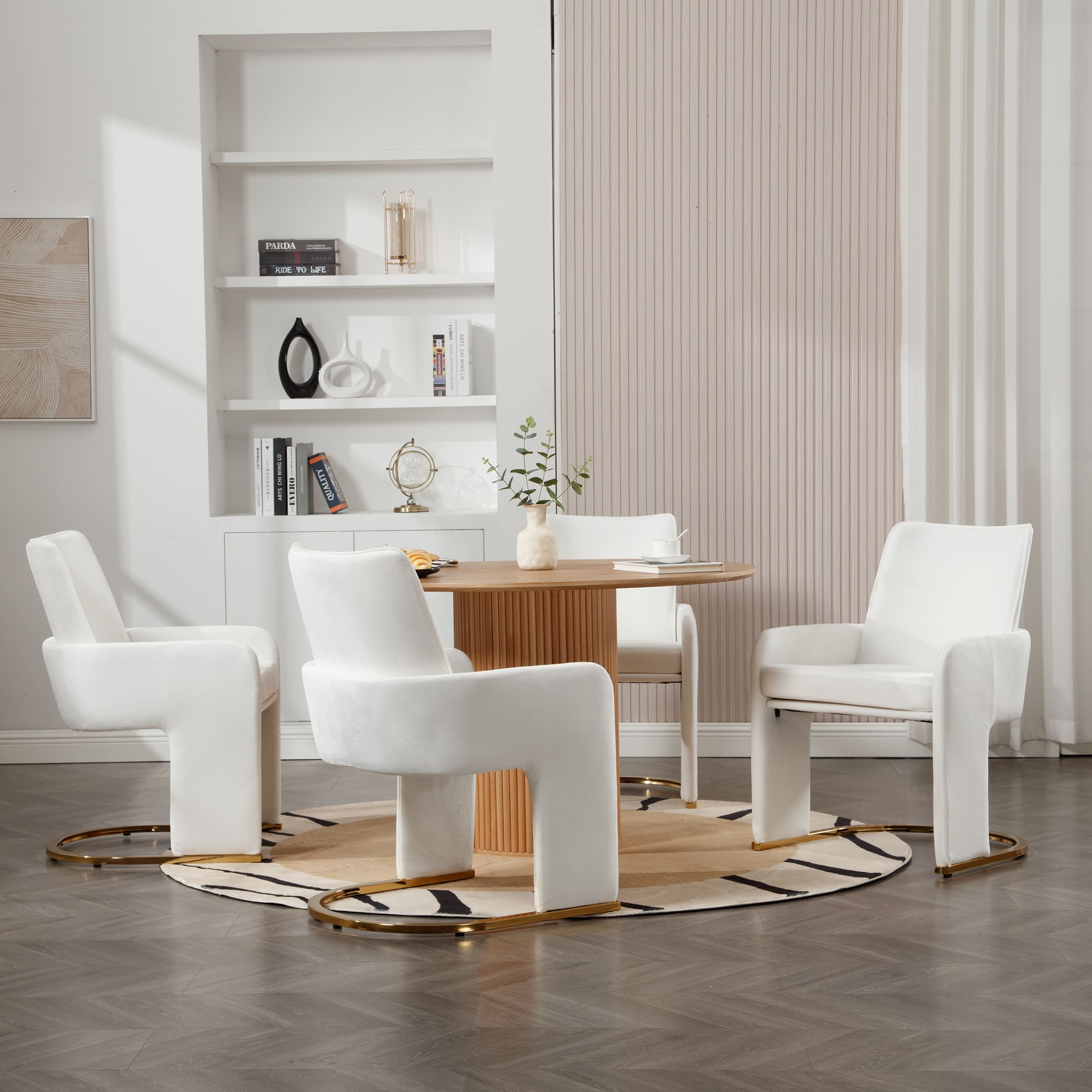 ROCITY Metal Base Dining Chairs 1 PCS - 5363DC