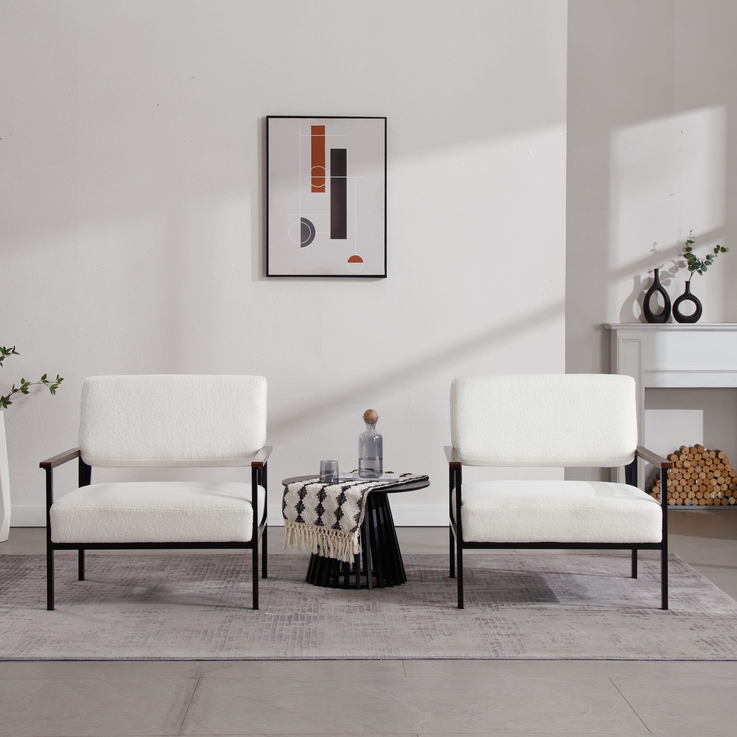 ROCITY Mid Century Modern Accent Chairs 1 PCS - X379AC