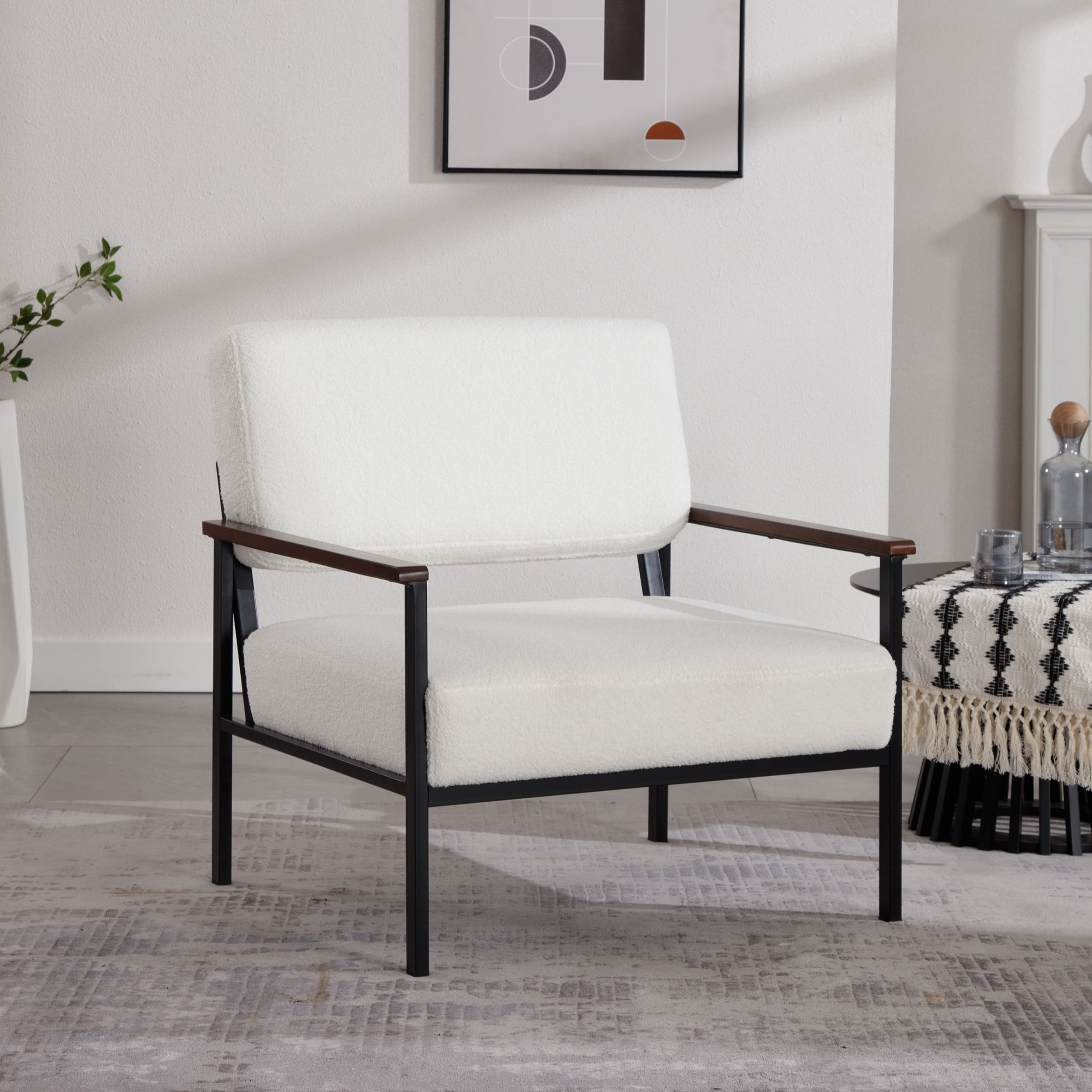 ROCITY Mid Century Modern Accent Chairs 1 PCS - X379AC