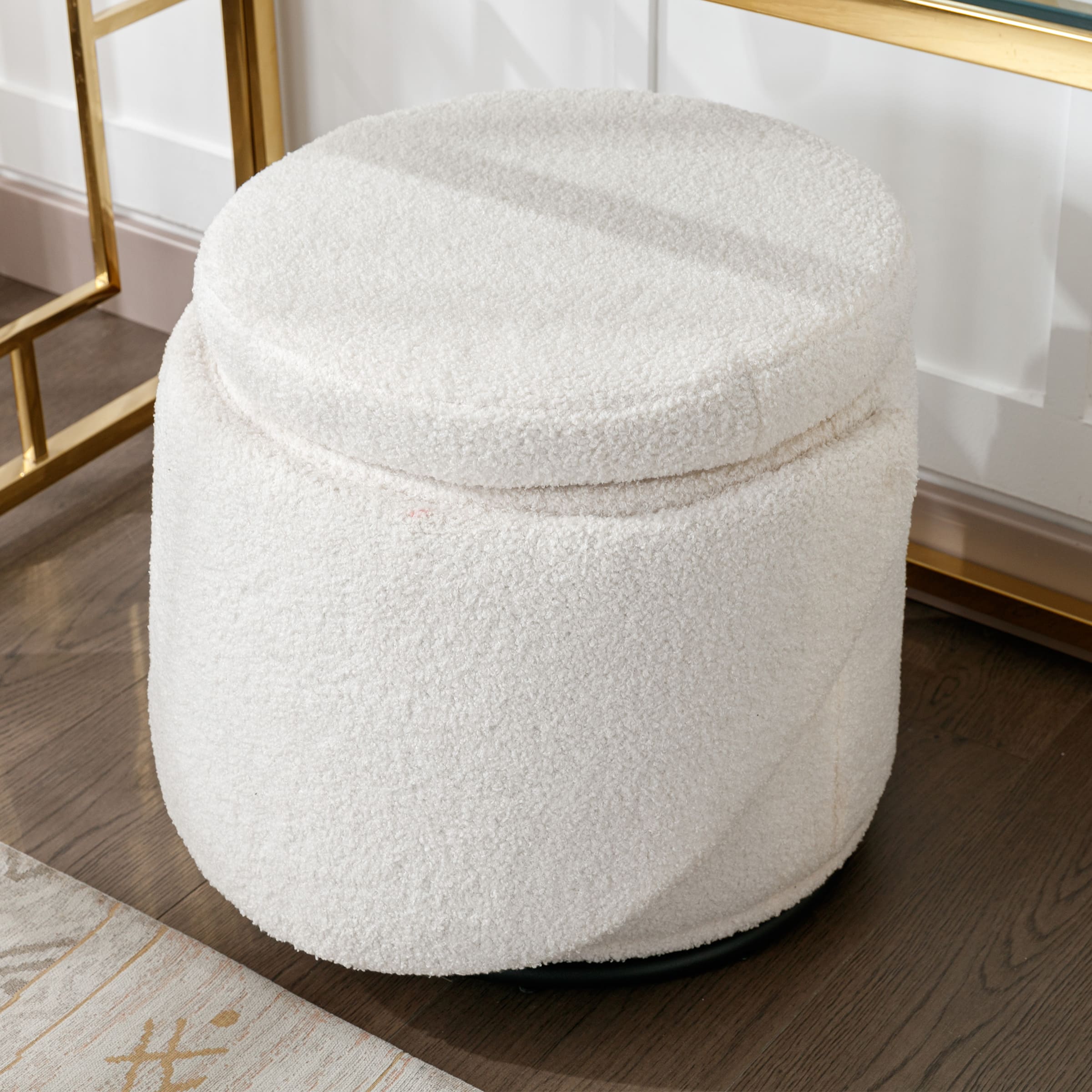 ROCITY Modern Armless Swivel Ottoman 1 PCS - 2307OT