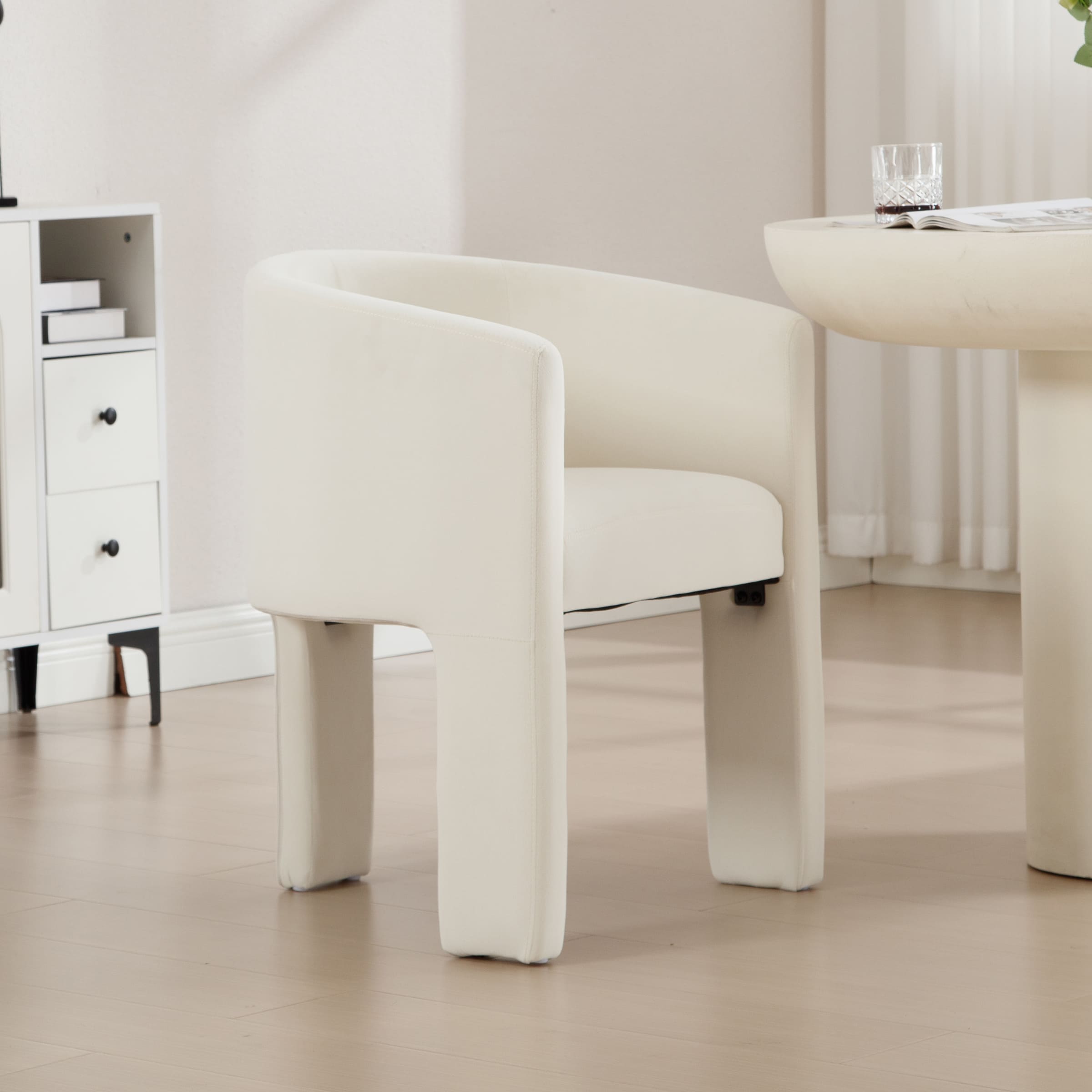 ROCITY Modern Barrel Dining Chair 1 PCS - 55013DC