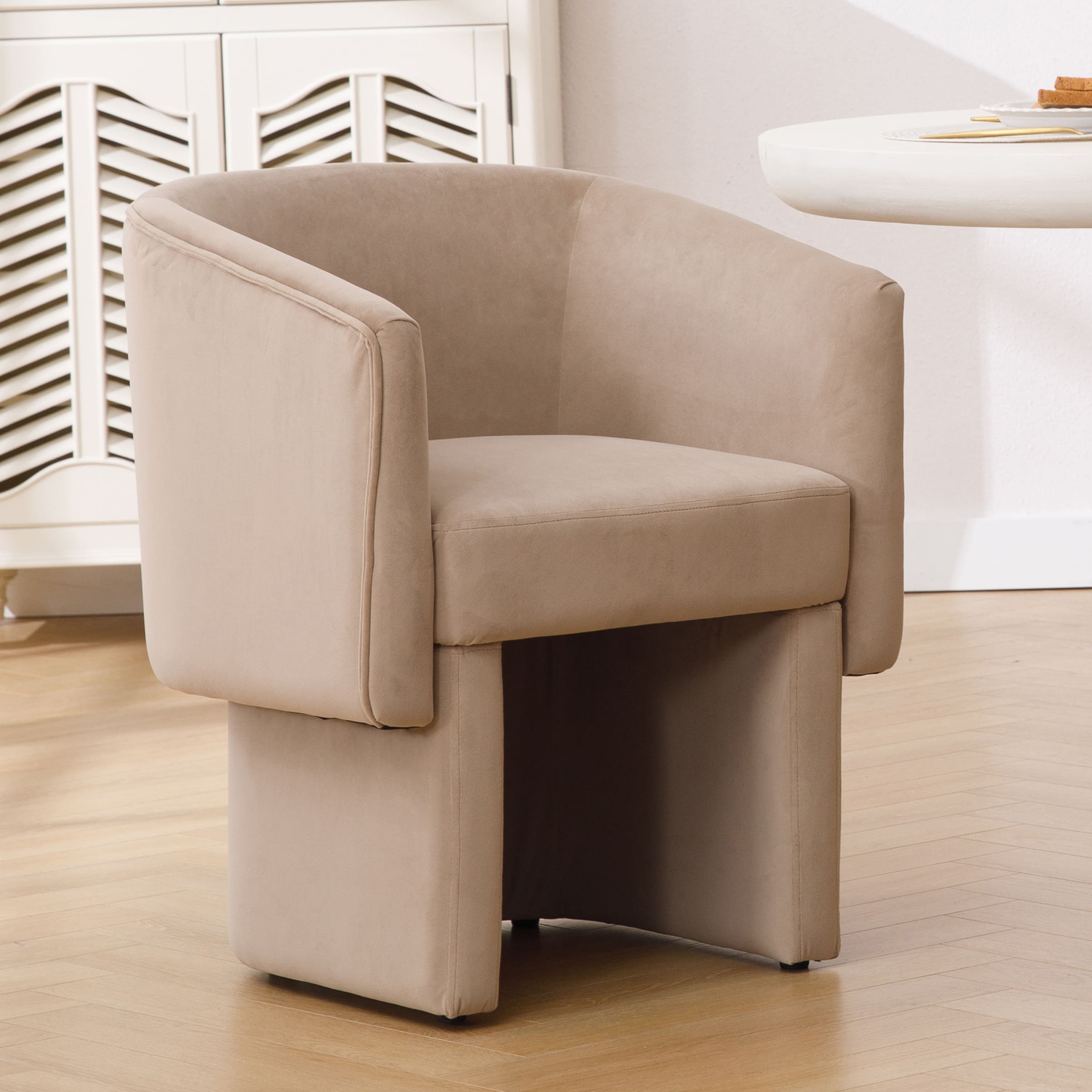 ROCITY Modern Barrel Dining Chairs 1 PCS - 10021DC