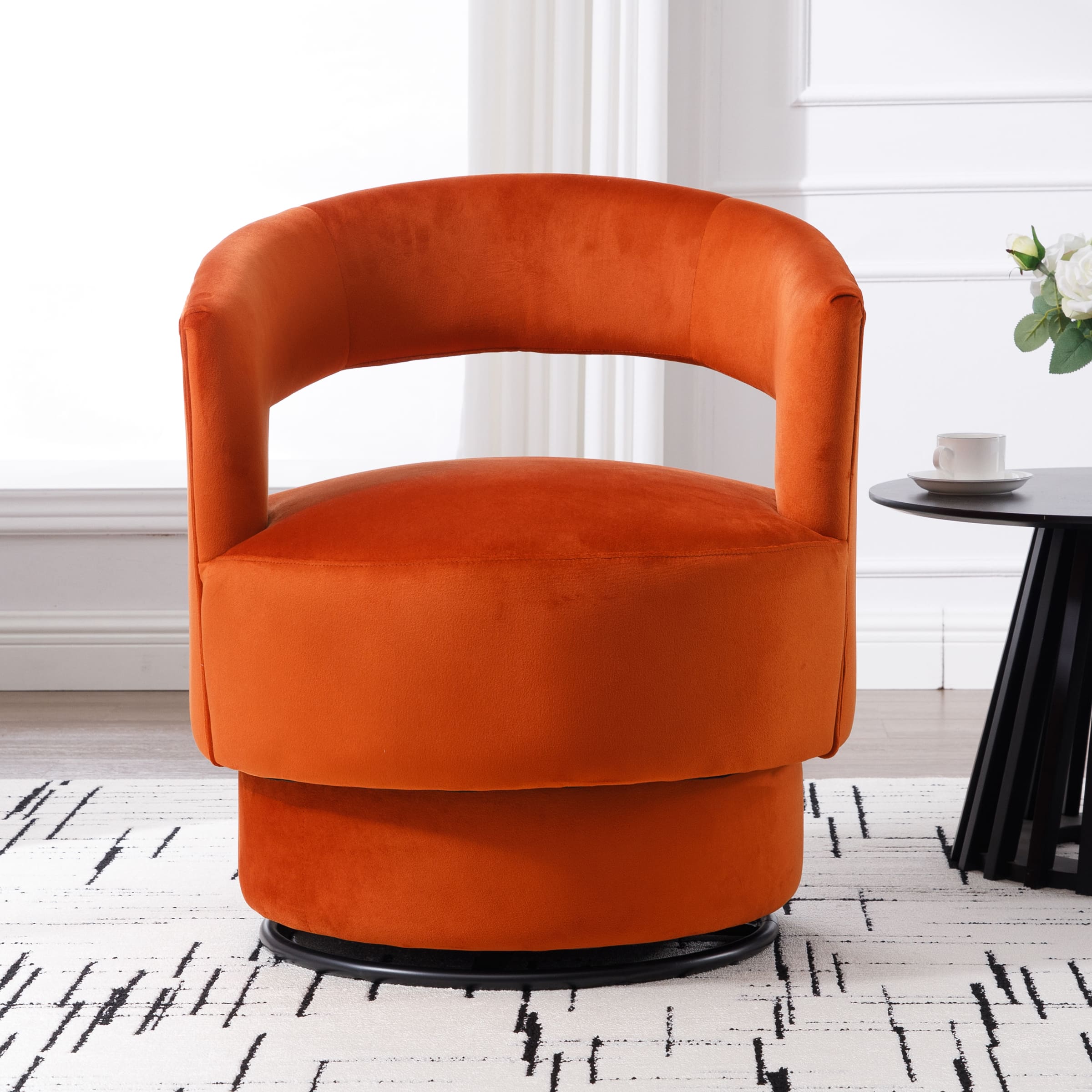 ROCITY Modern Swivel Accent Chair 1 PCS - 3976AC