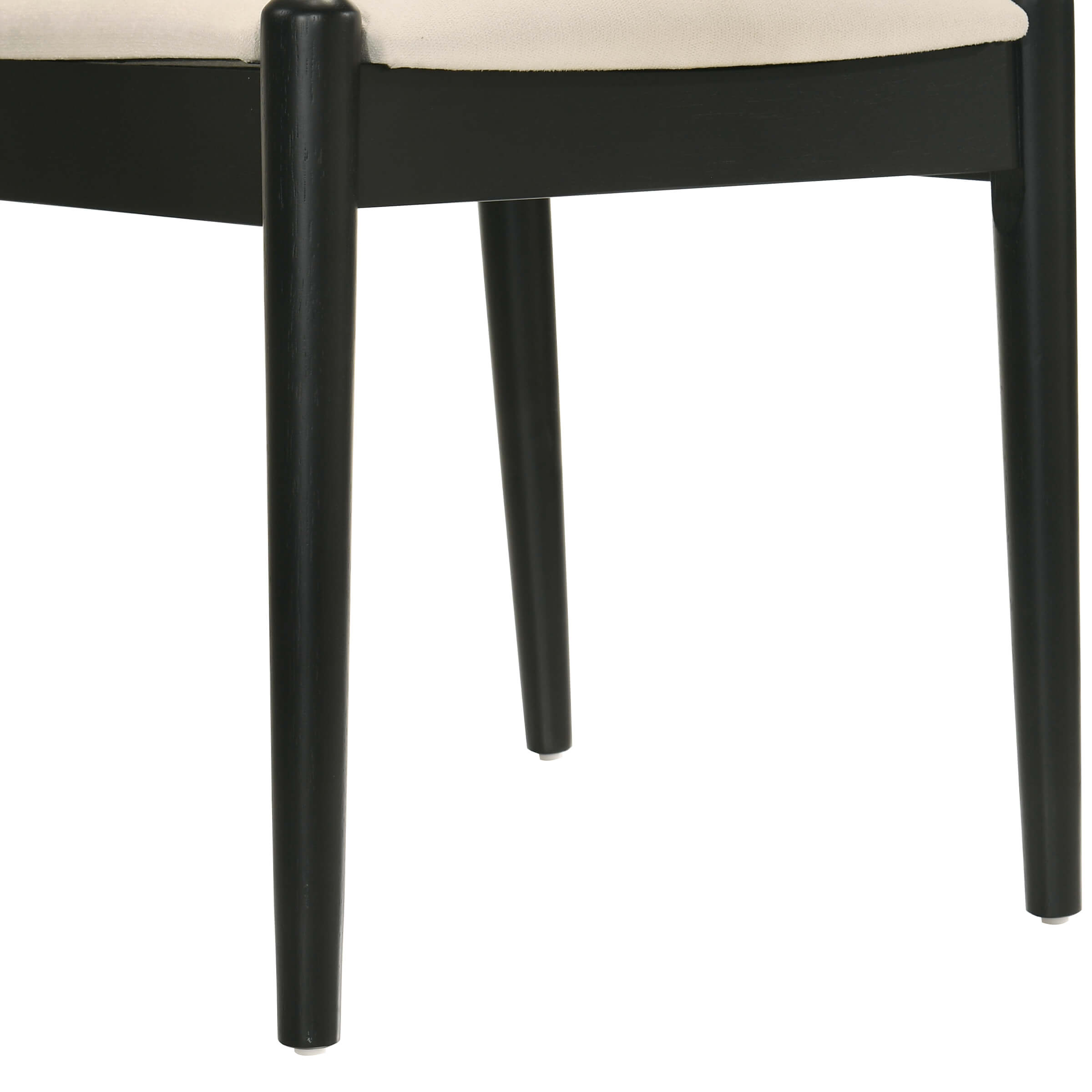 Close-up of chair legs and underside