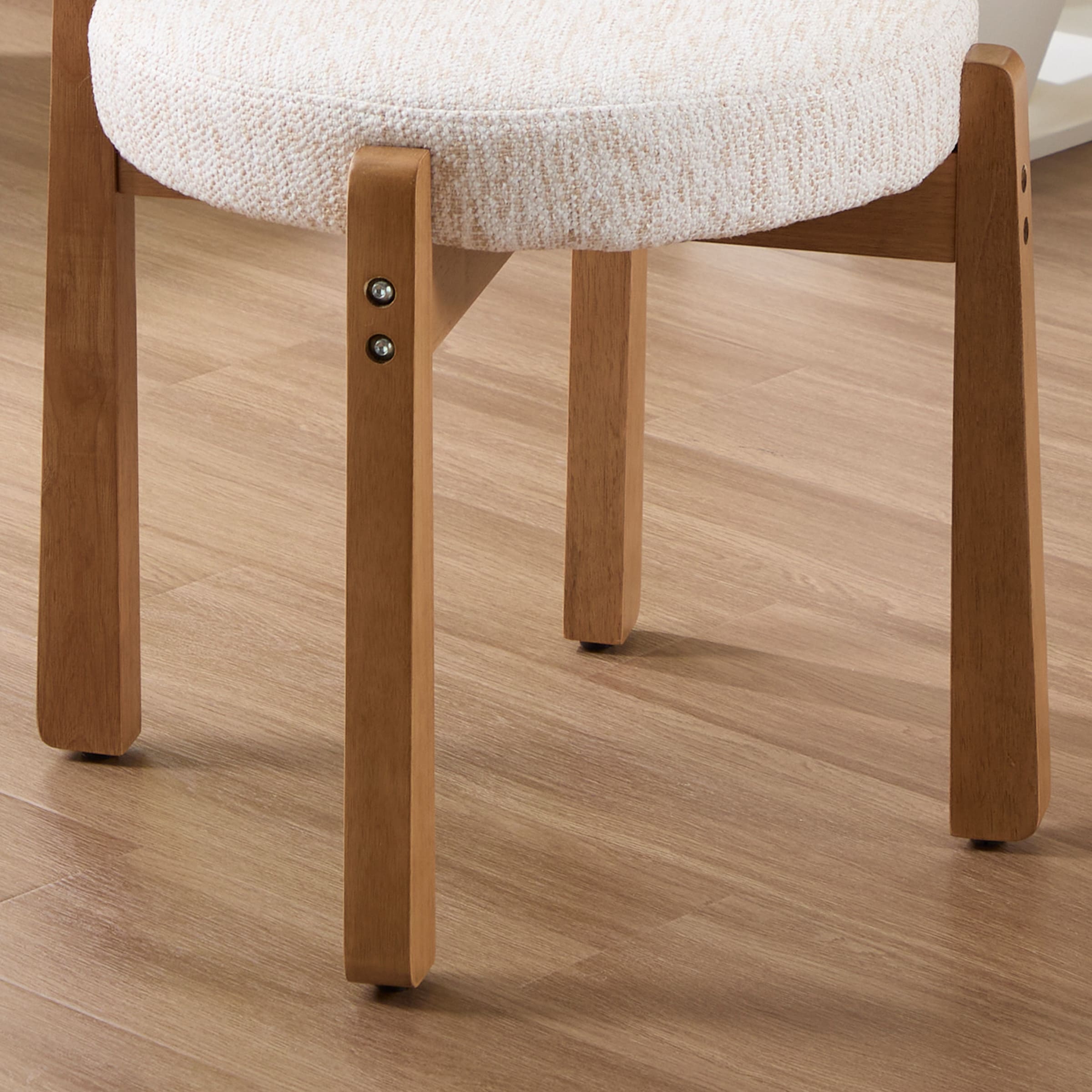 ROCITY Modern Wood Ottoman with Backrest 1PC - 2654OT