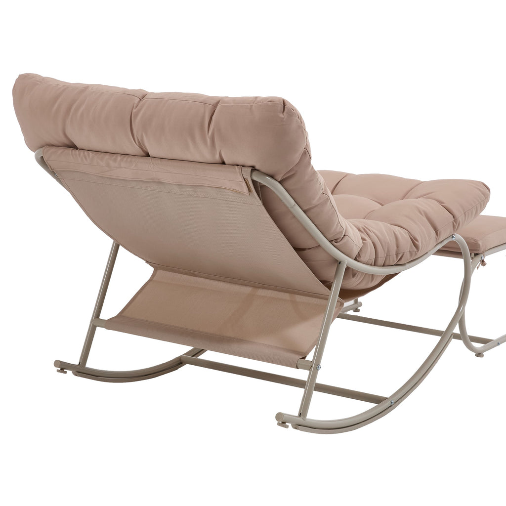 ROCITY Outdoor Rocking Chair with Ottoman Set of 2 - 4103RC