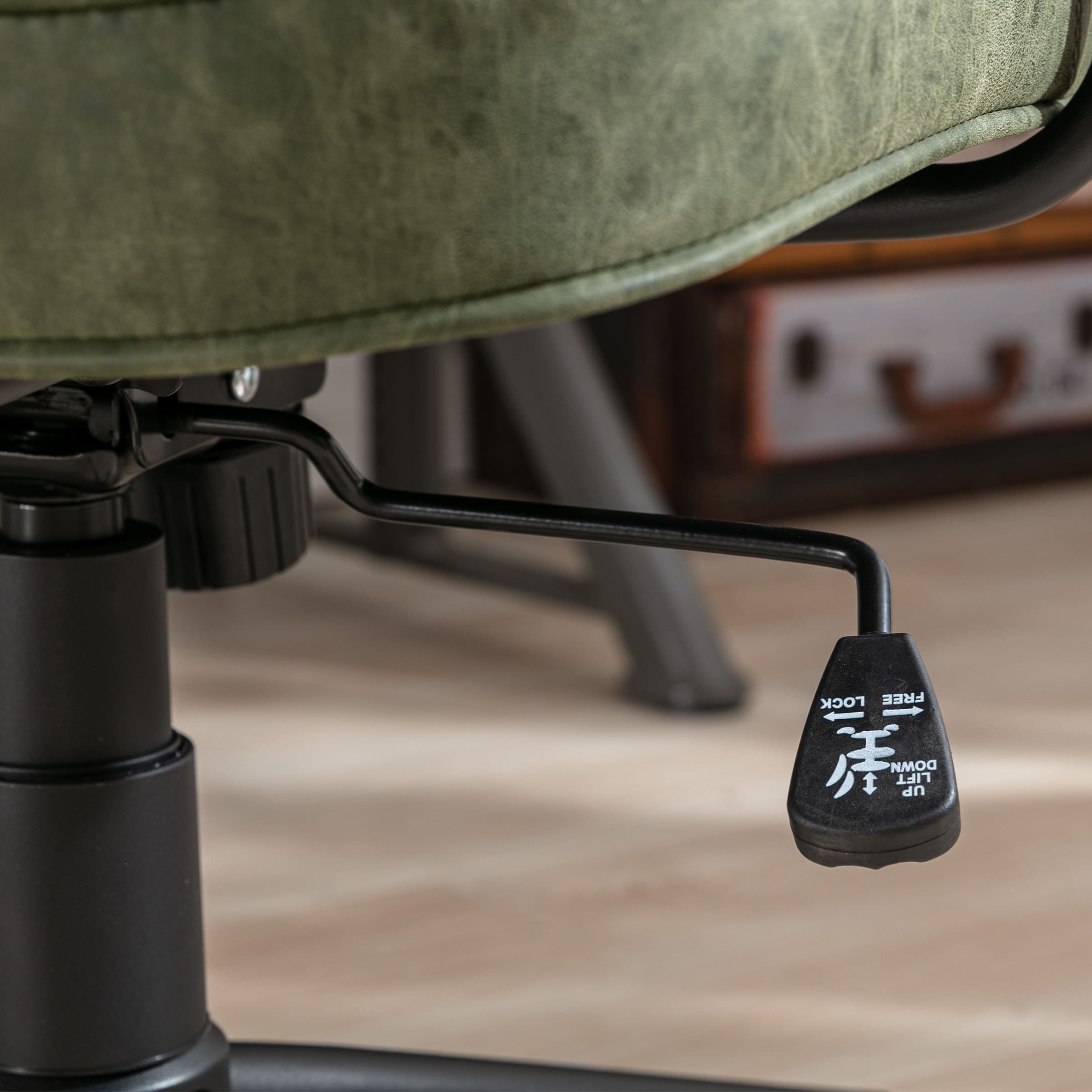 Under-seat mechanism and lever