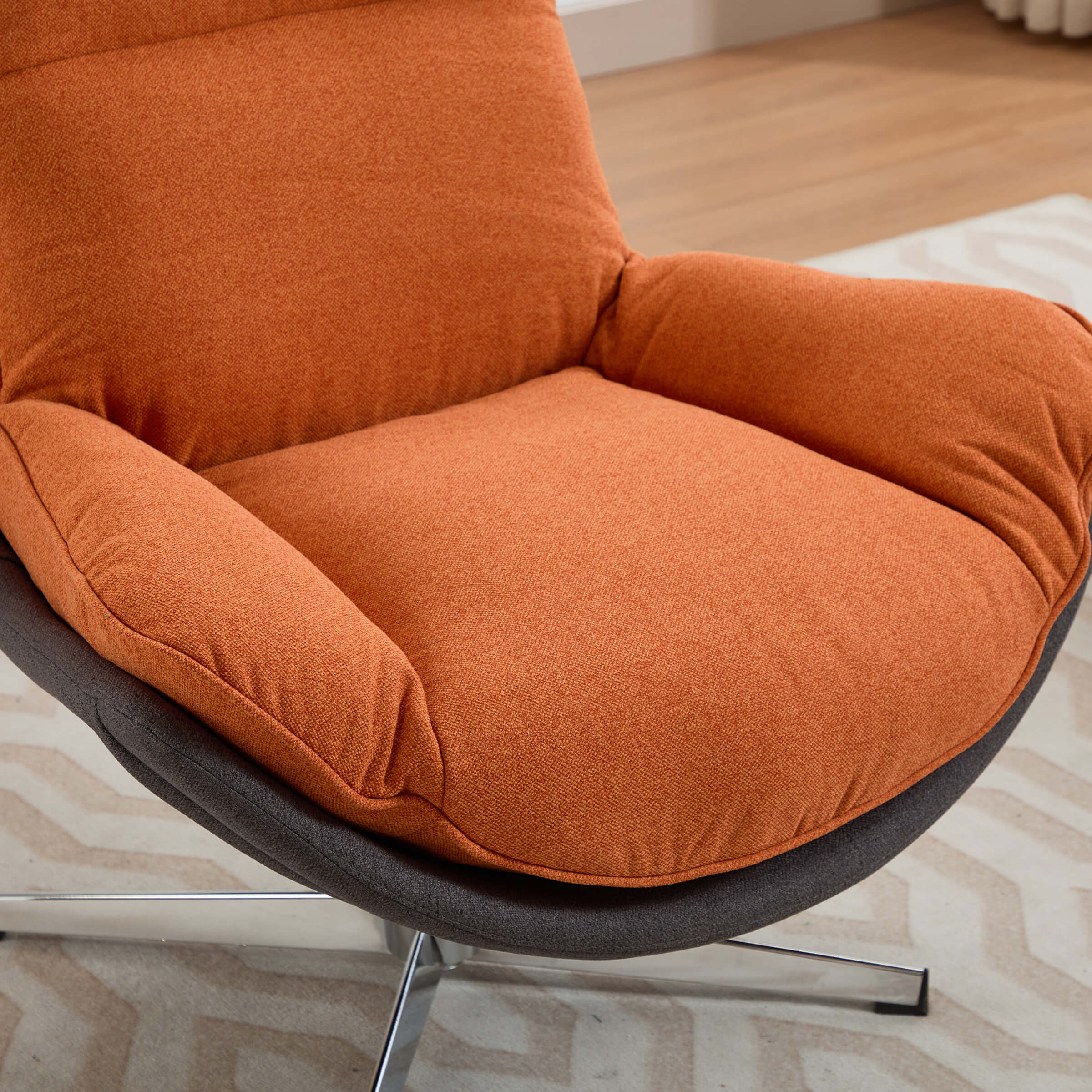 Modern 360 Swivel Linen Lounge Accent Chair 1 PCS - 18118AC
