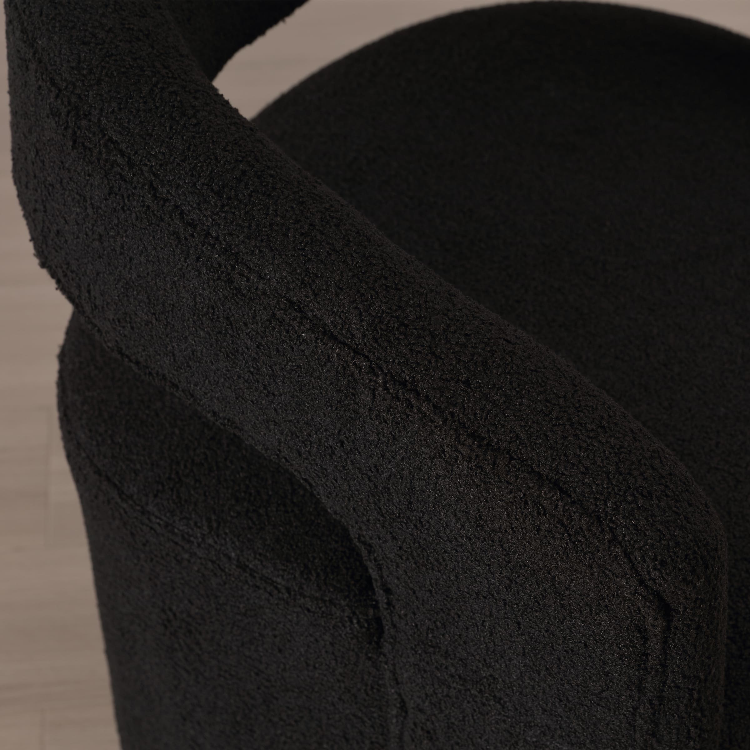 Close-up of the chair's fabric texture