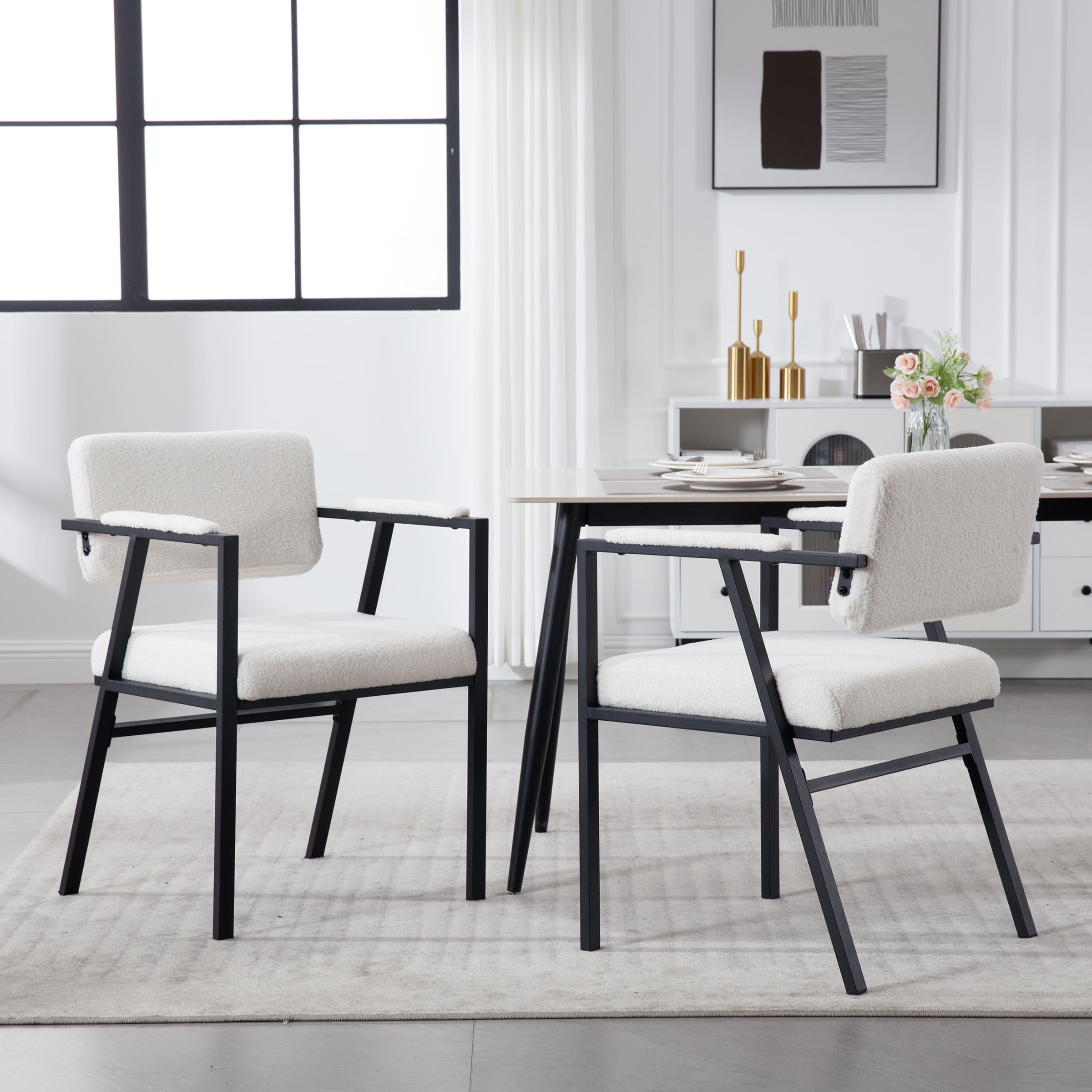 ROCITY Upholstred Dining Chairs Set of 2 - X381