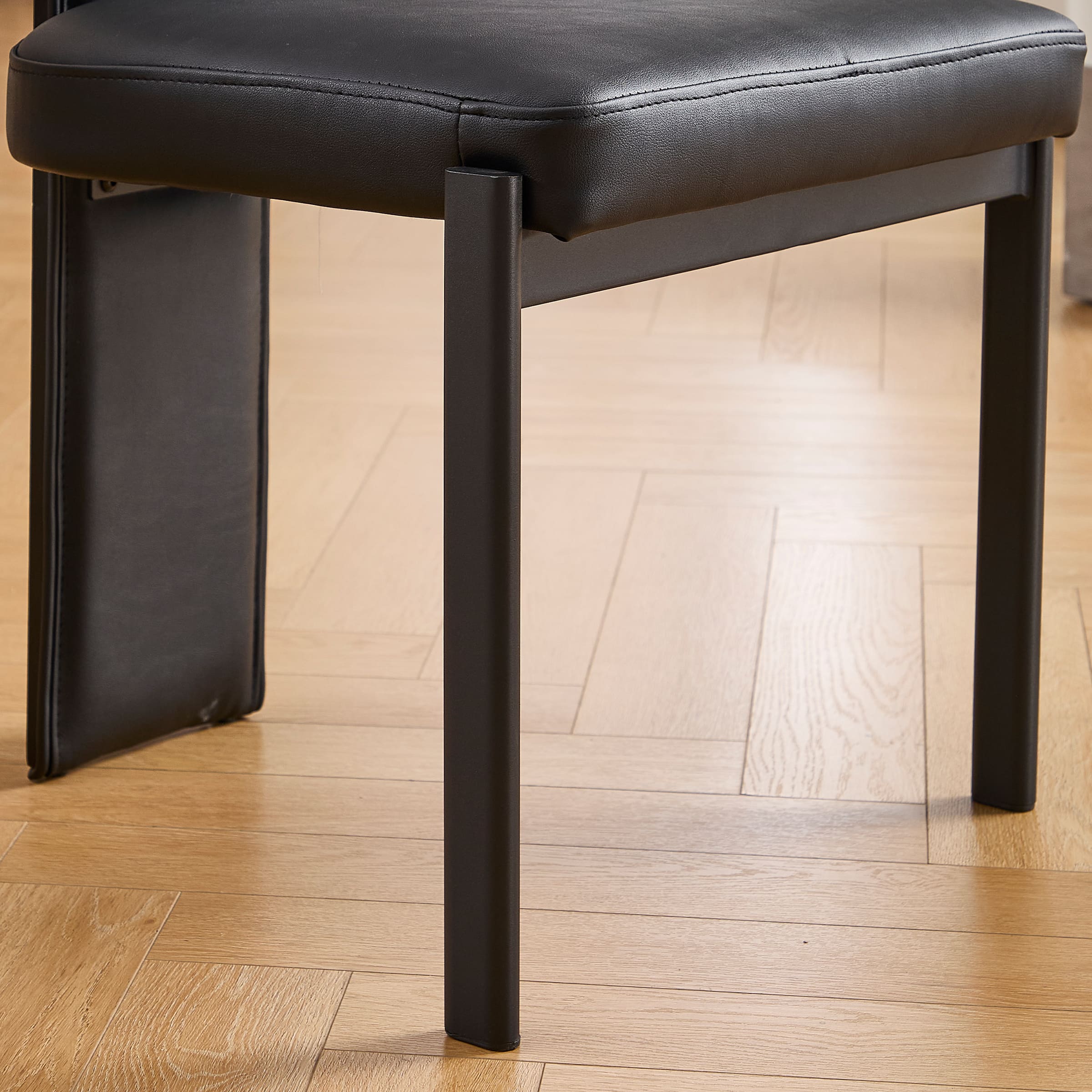 ROCITY Wooden Open Back Armless Dining Chairs Set of 2 - 1016DC
