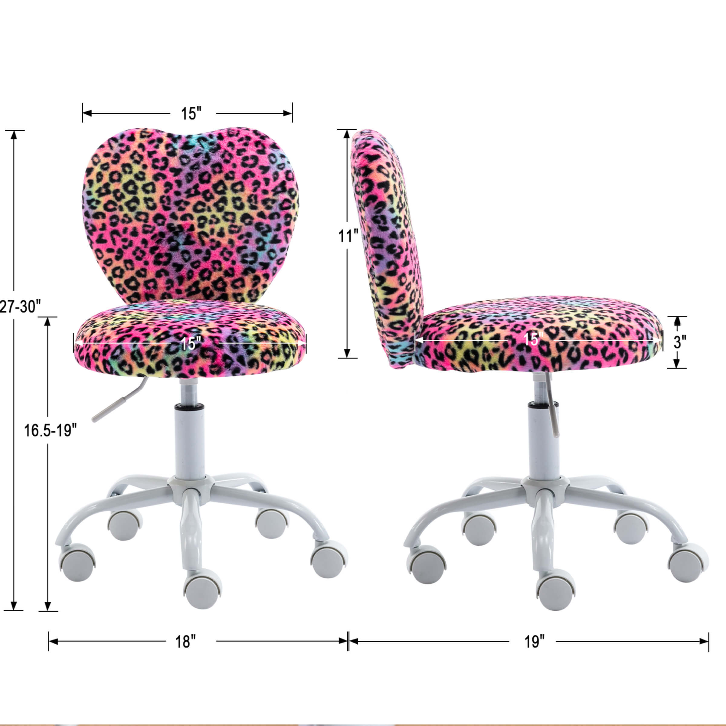 Kmax Rolling Cute Adjustable Swivel Kids Office Chair 1 PCS - 1412KC