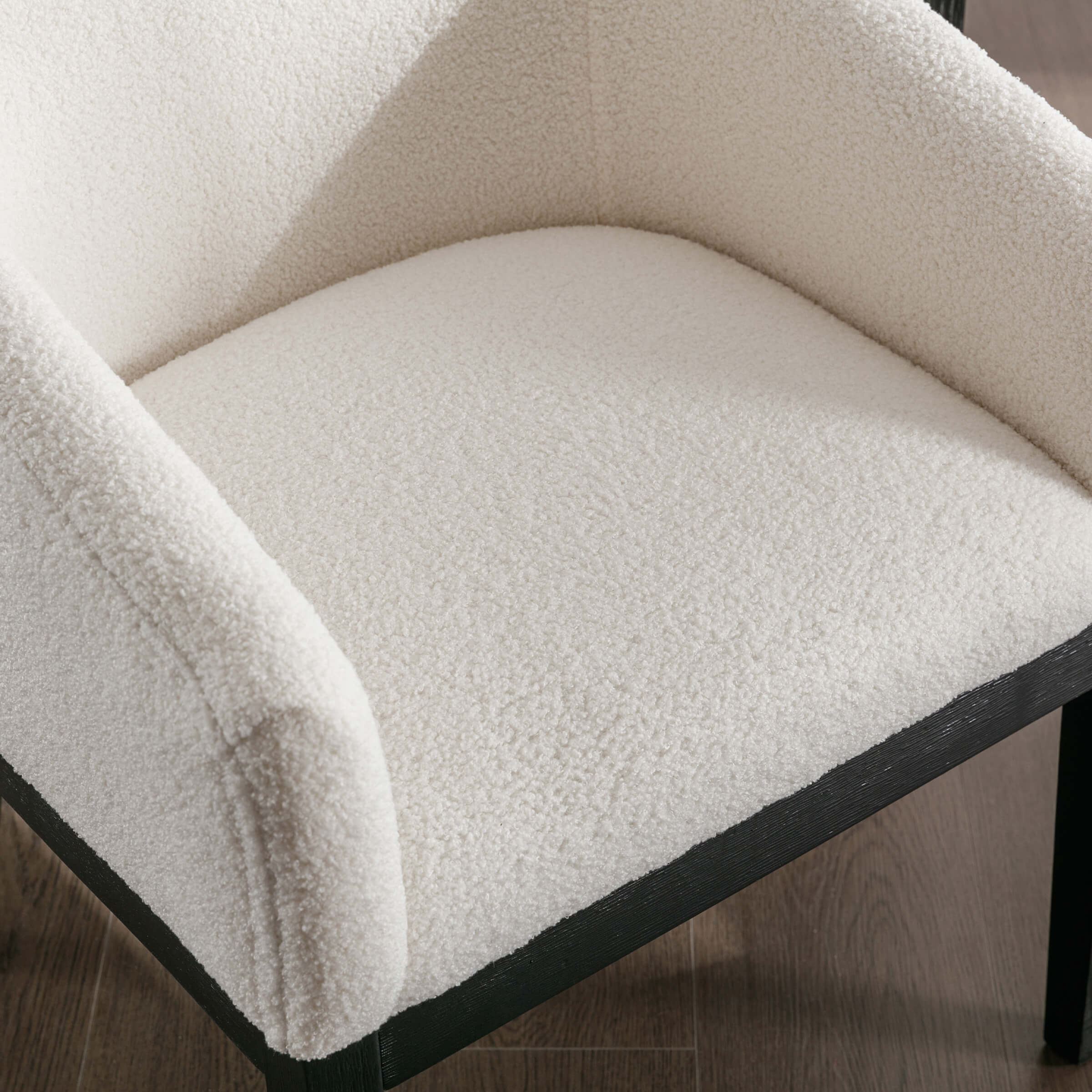 Beige chair seat and edge