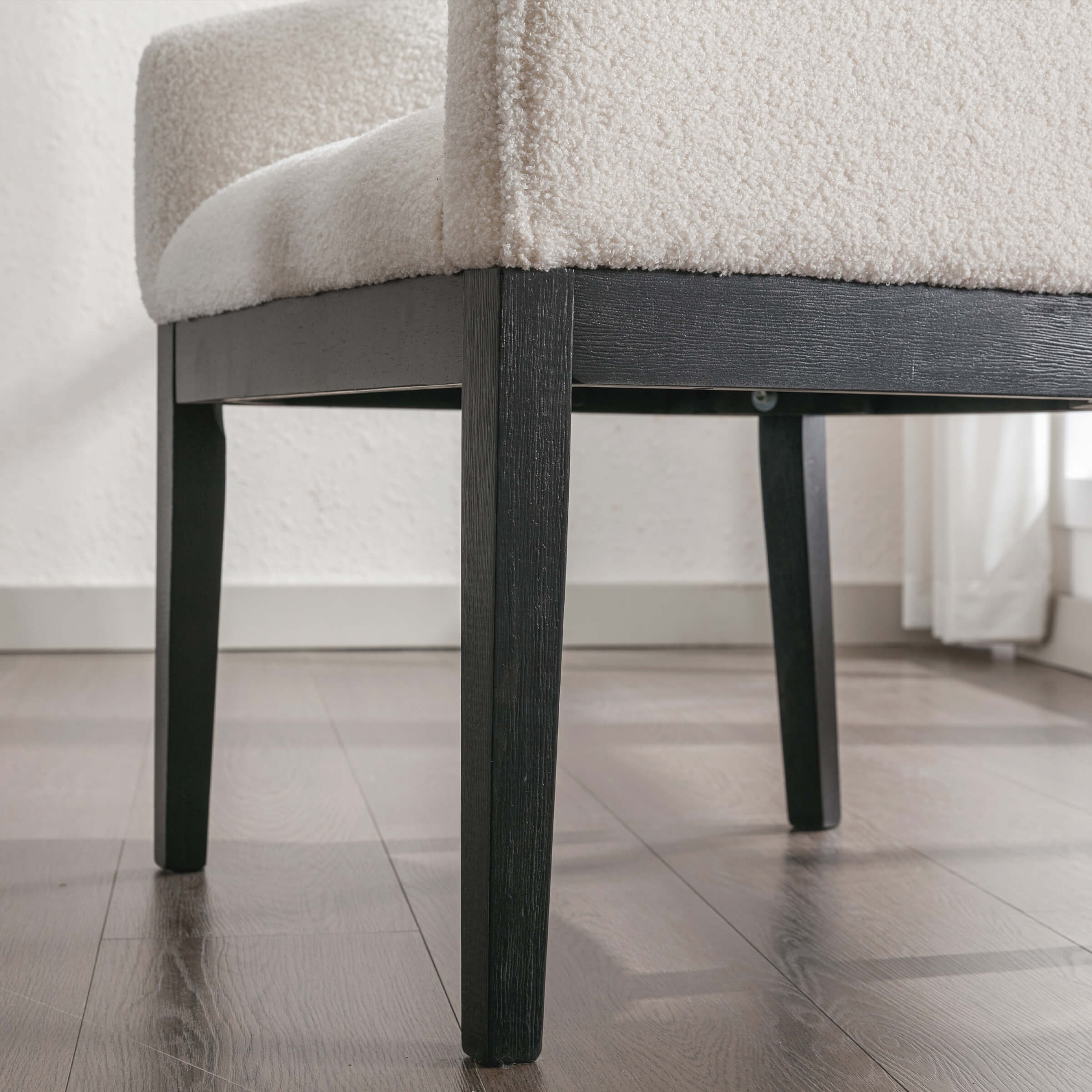 Beige chair base corner