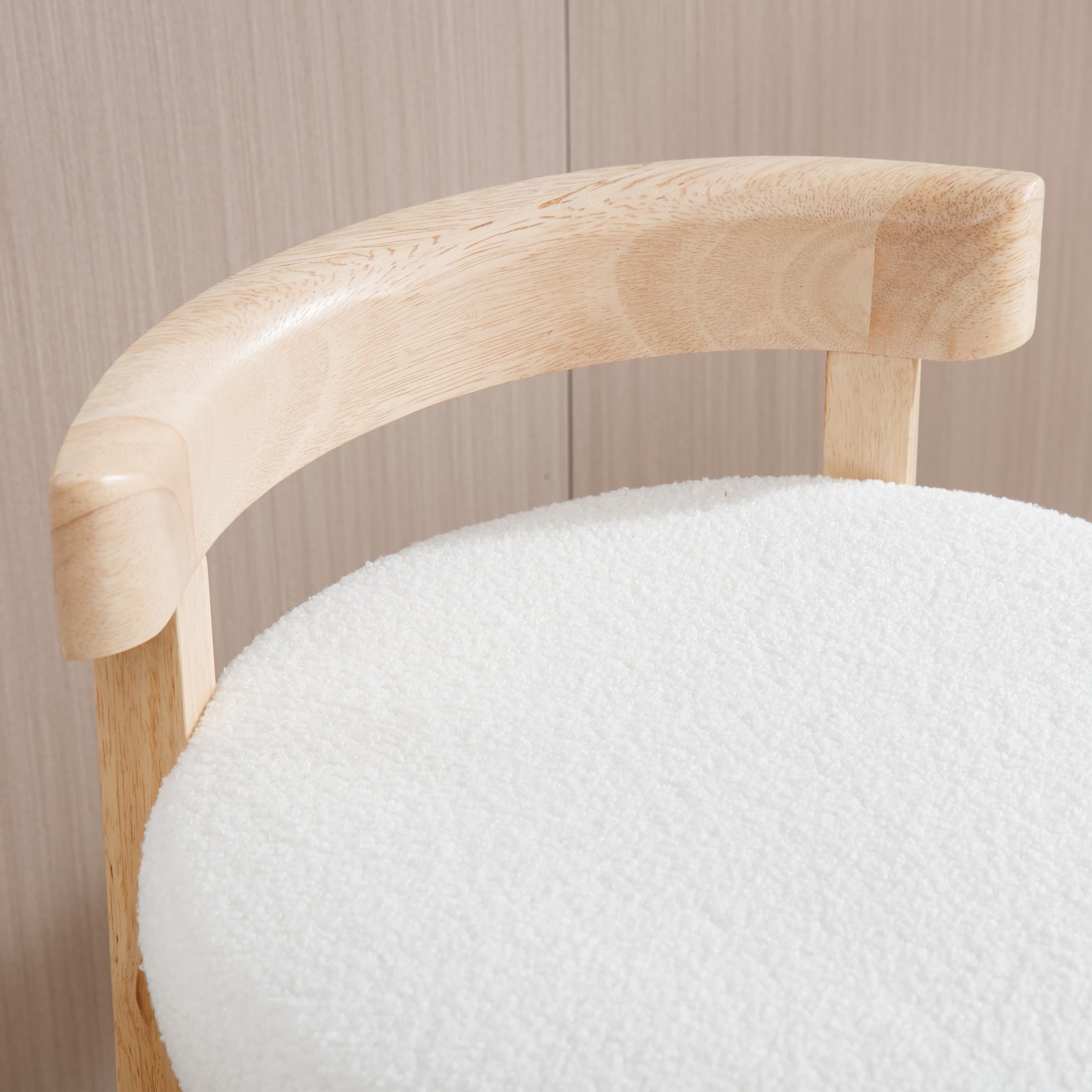 VESCASA 26.5"H Round Cushion Bar Stools Set of 2 - 5733CS