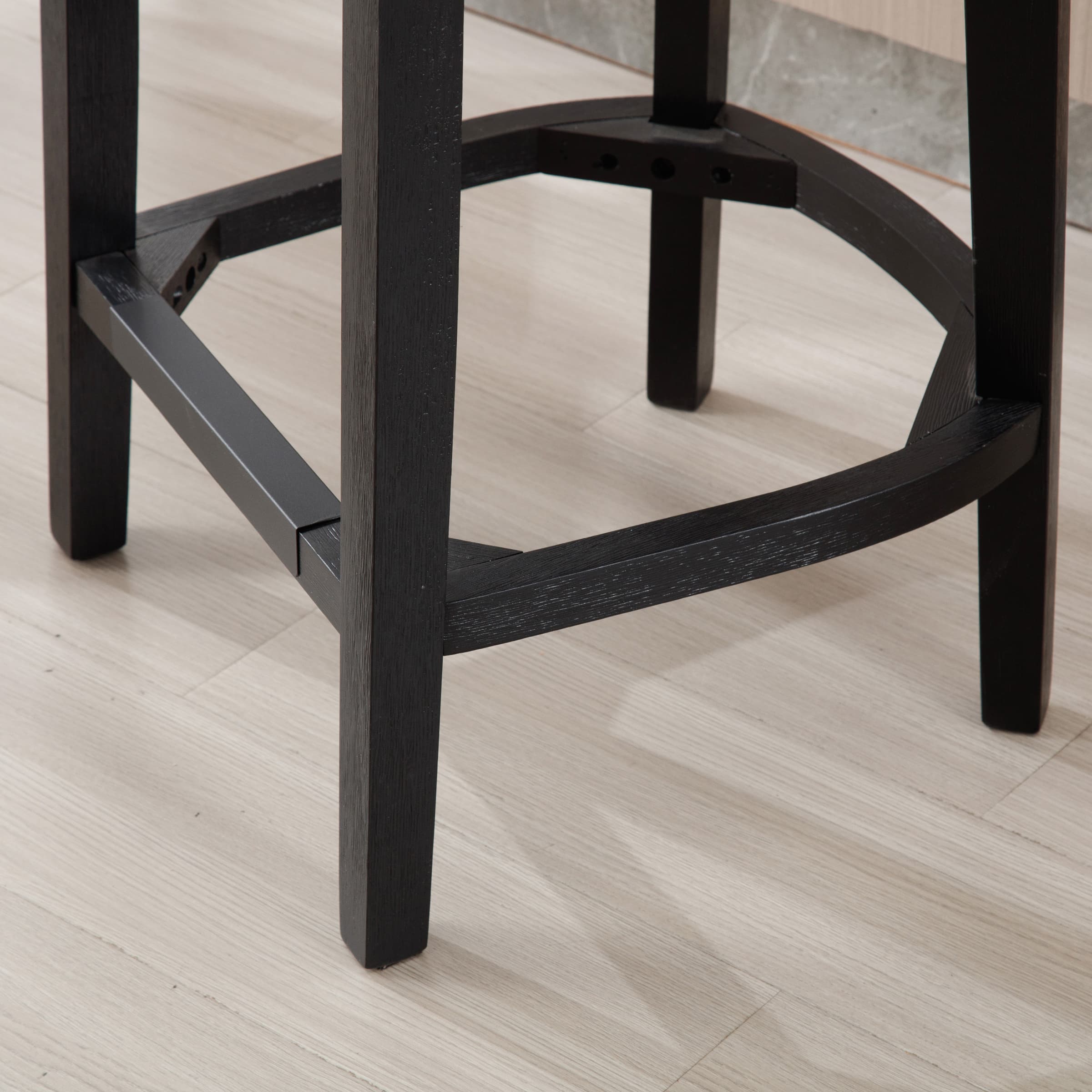 VESCASA 26.75"H Wood Legs Counter Stools Set of 2 - 5753CS