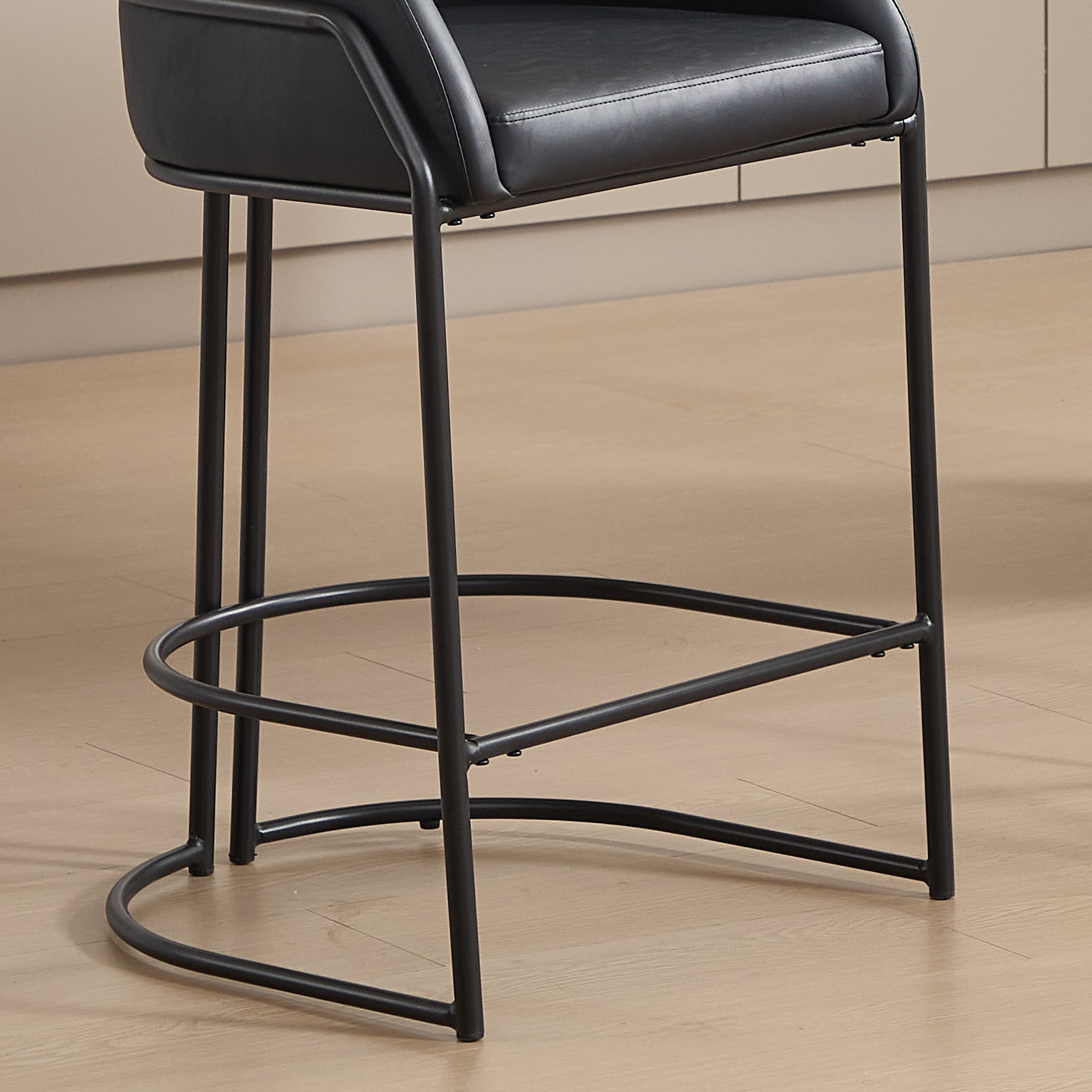 VESCASA 26"H Industrial Barrel Counter Stools Set of 2 - 24613CS